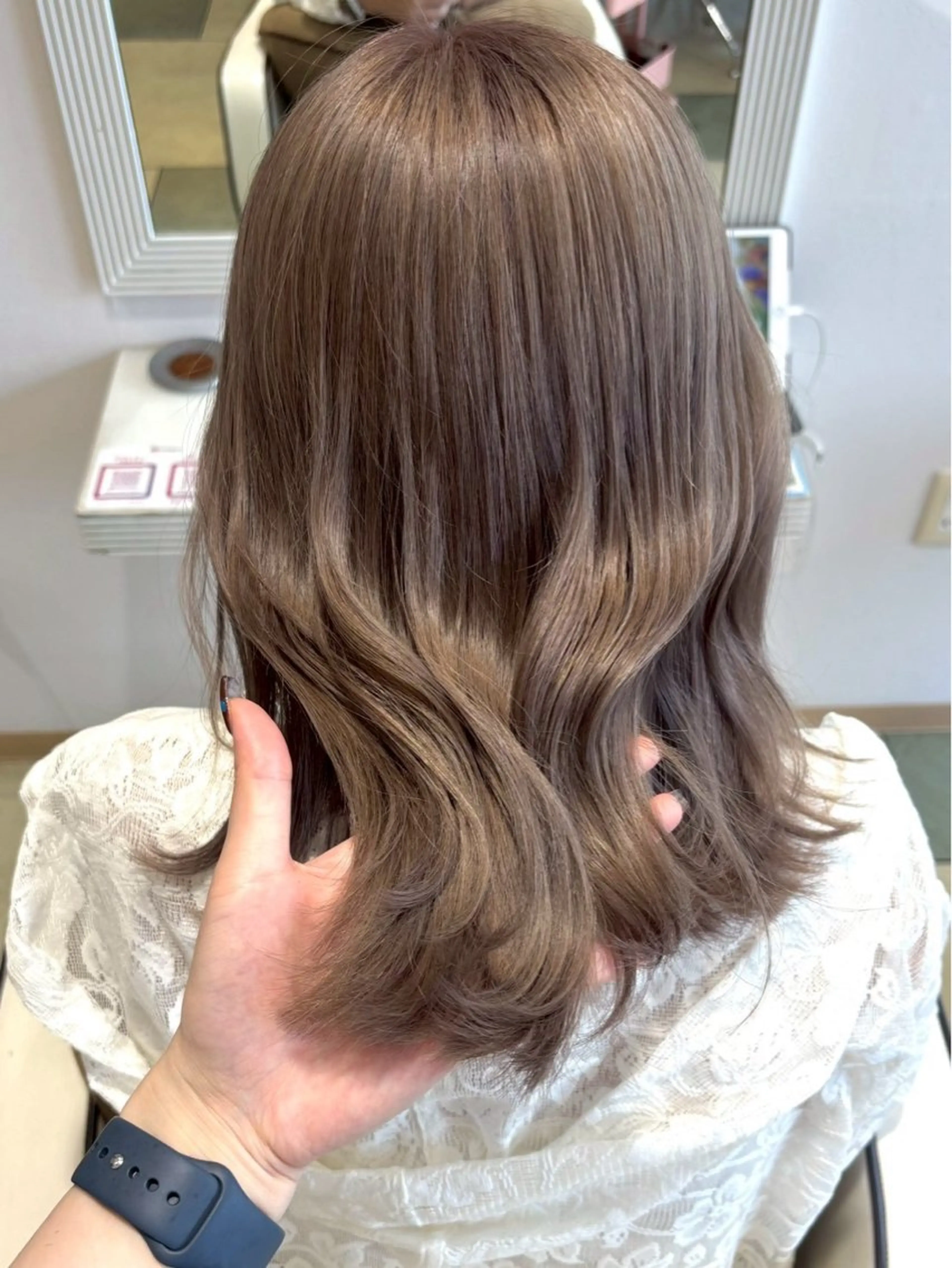 ロング カラー カット ヘアカラー トリートメント 艶カラー/メンズ パーマ/いくののヘアスタイル