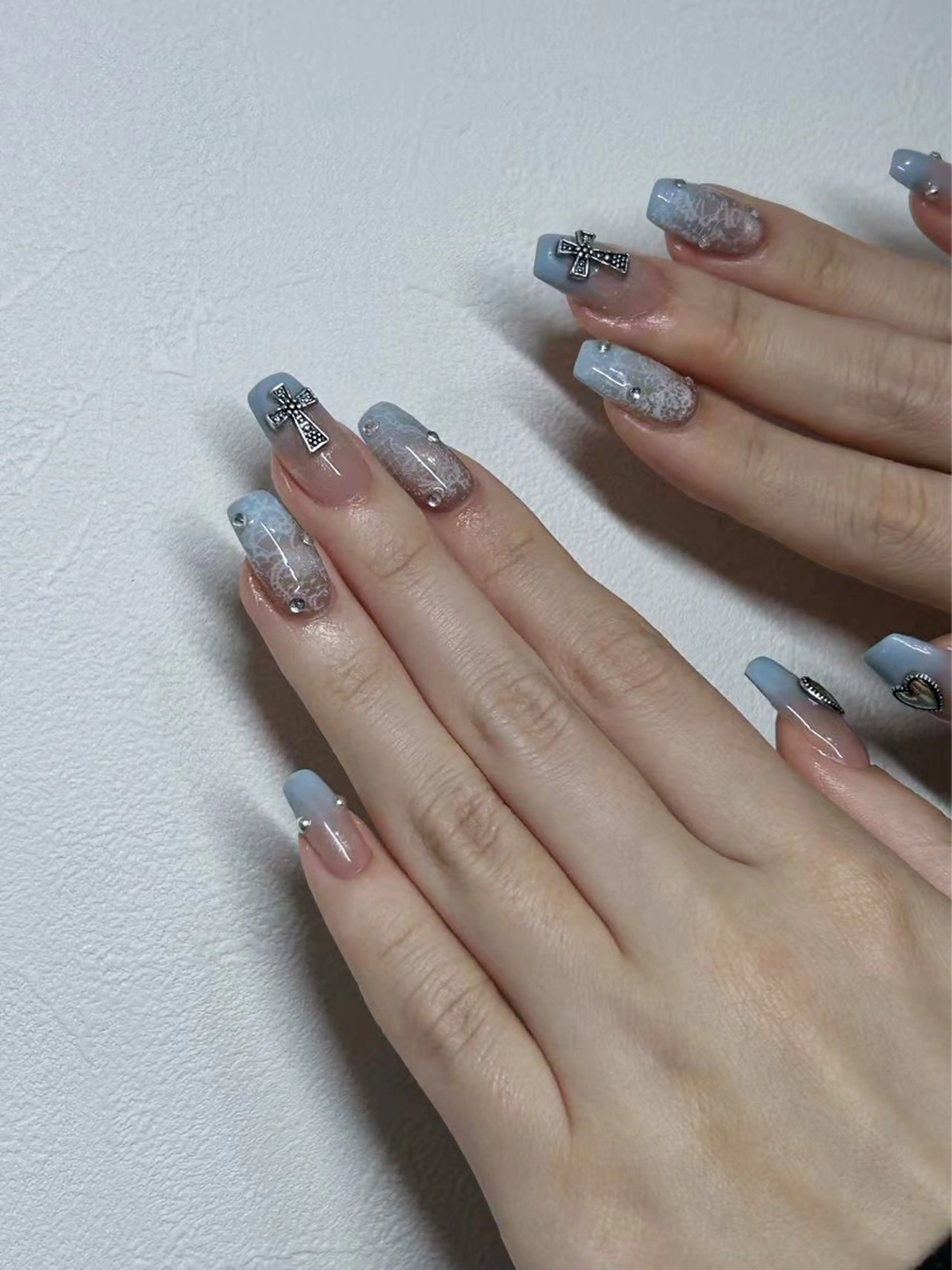 ネイル スカルプネイル シンプルネイル Lu nailsalonのネイルデザイン