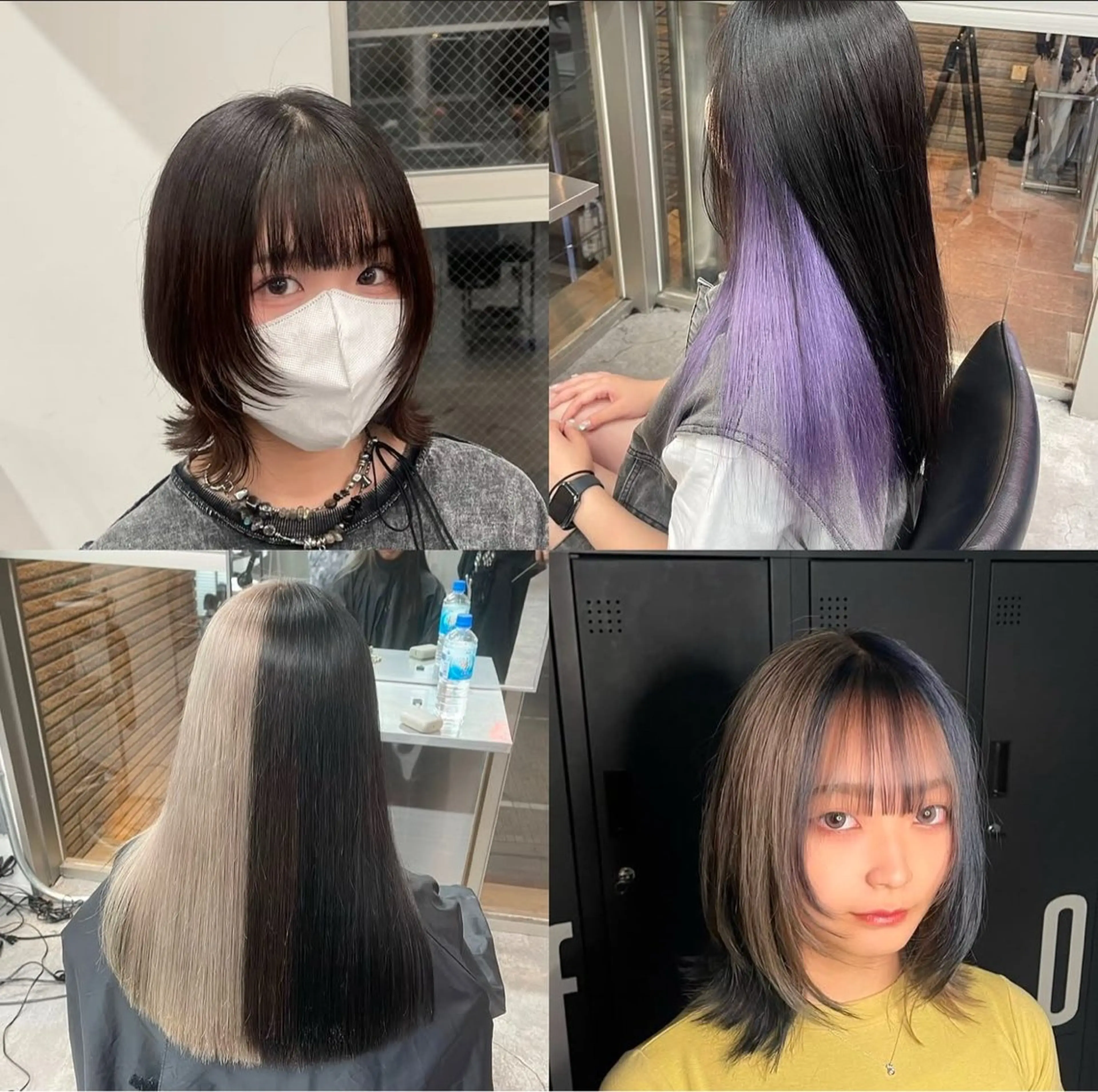 ミディアム カラー ニュアンス/フェザー /ウルフ/伶馬のヘアスタイル