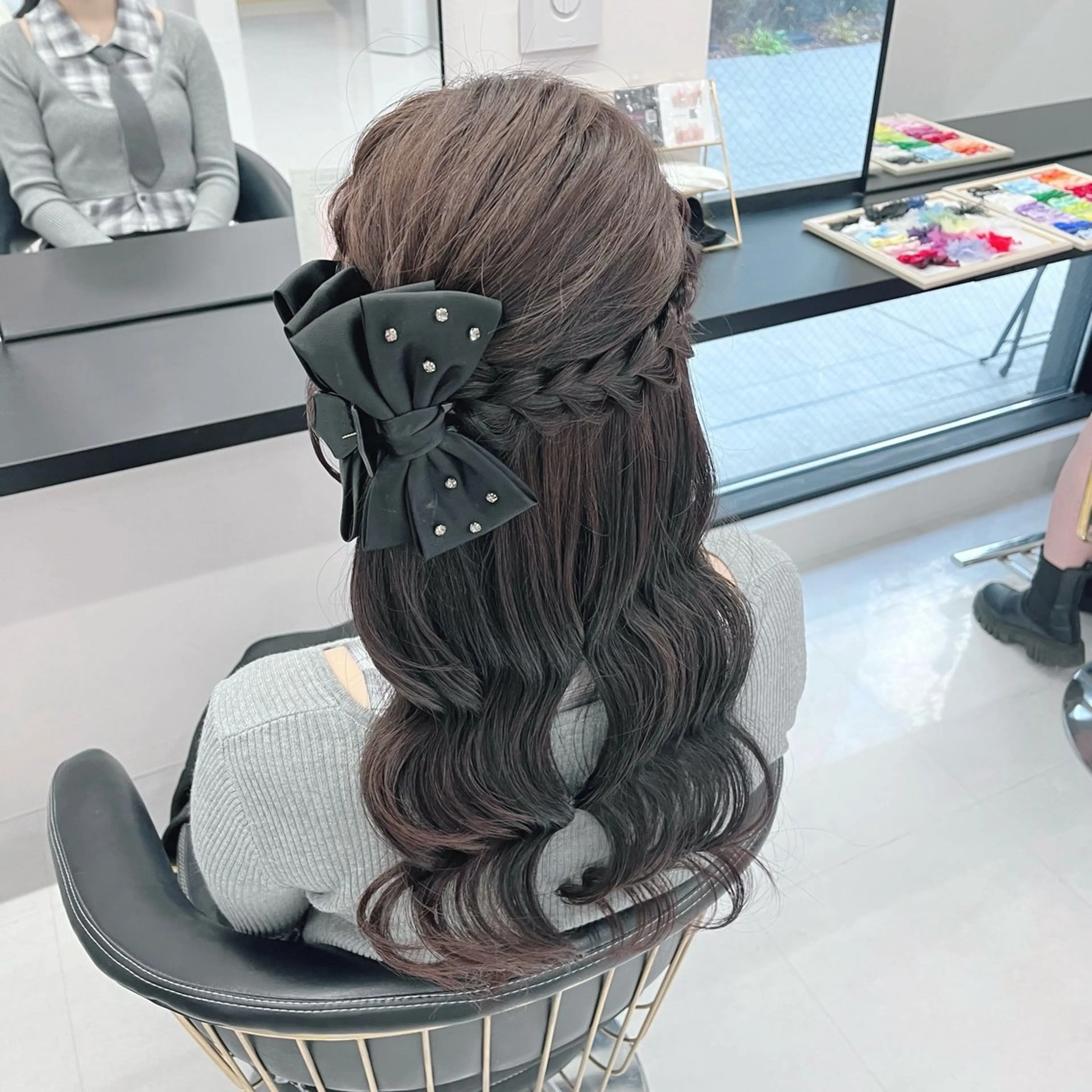 セミロング ヘアアレンジ ハーフアップ ヘアセット MILD by 17 秋葉原 ‪♡みづき♡のヘアスタイル