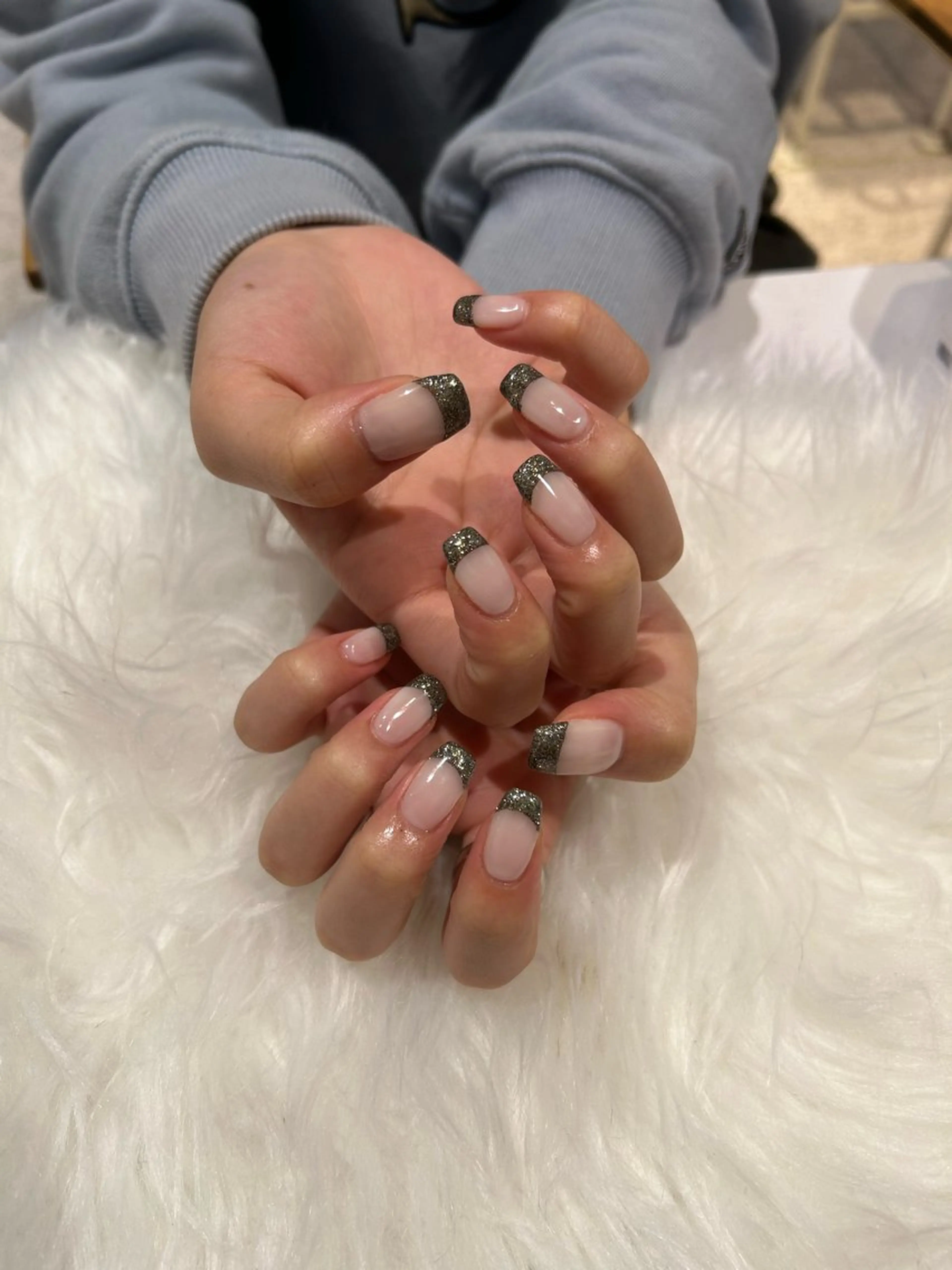 ネイル 成人式 長さ出し 韓国ネイル ショートネイル ハンドネイル ♡ハイトーン★ ネイル/しの♡のヘアスタイル