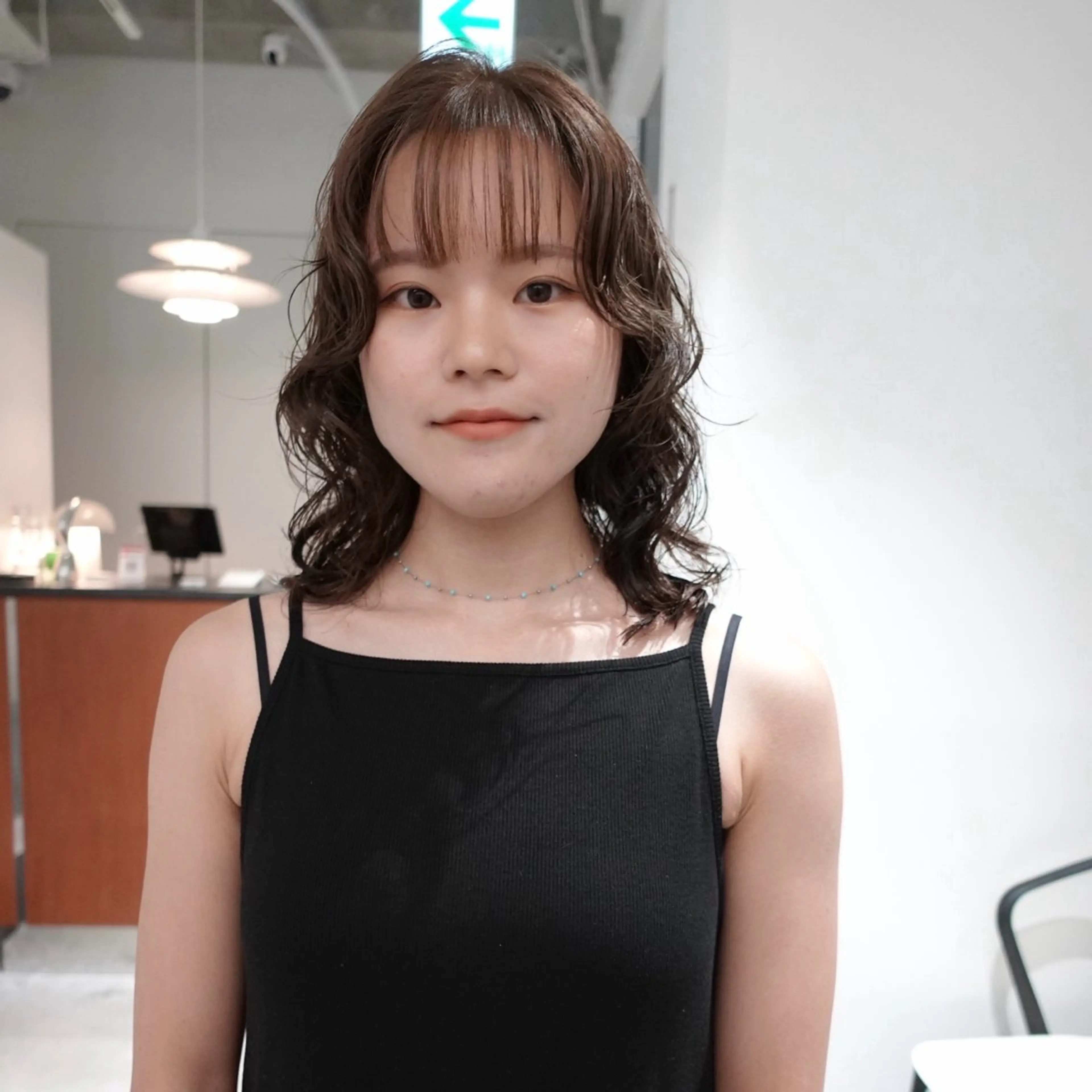 ミディアム カラー パーマ ヘアアレンジ ミディアムパーマ カット 🌐サトウ リョウ🌐のヘアスタイル