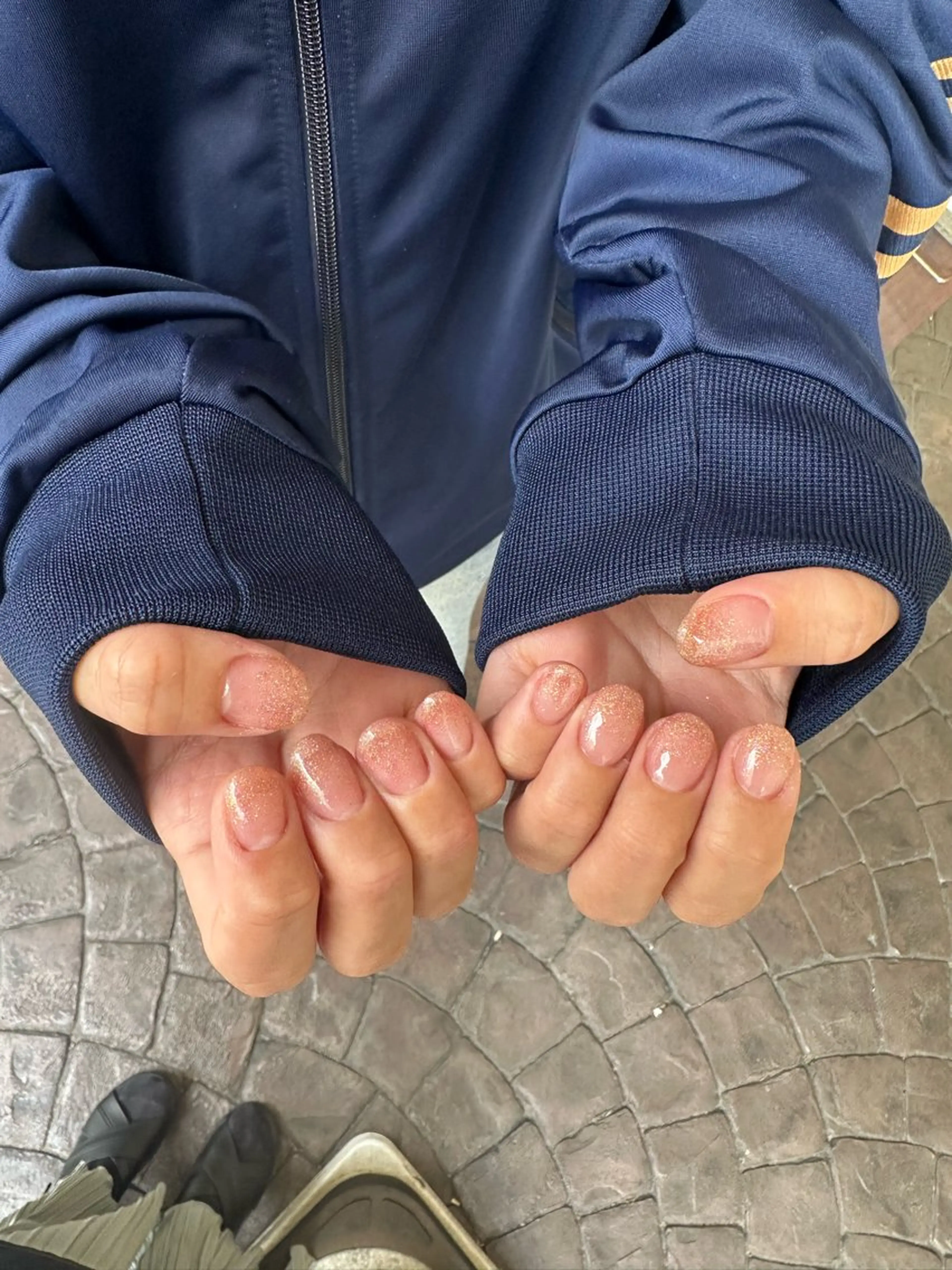 ネイル グラデーション ラメ(グリッター) ラメグラデーション nailist MOEのネイルデザイン