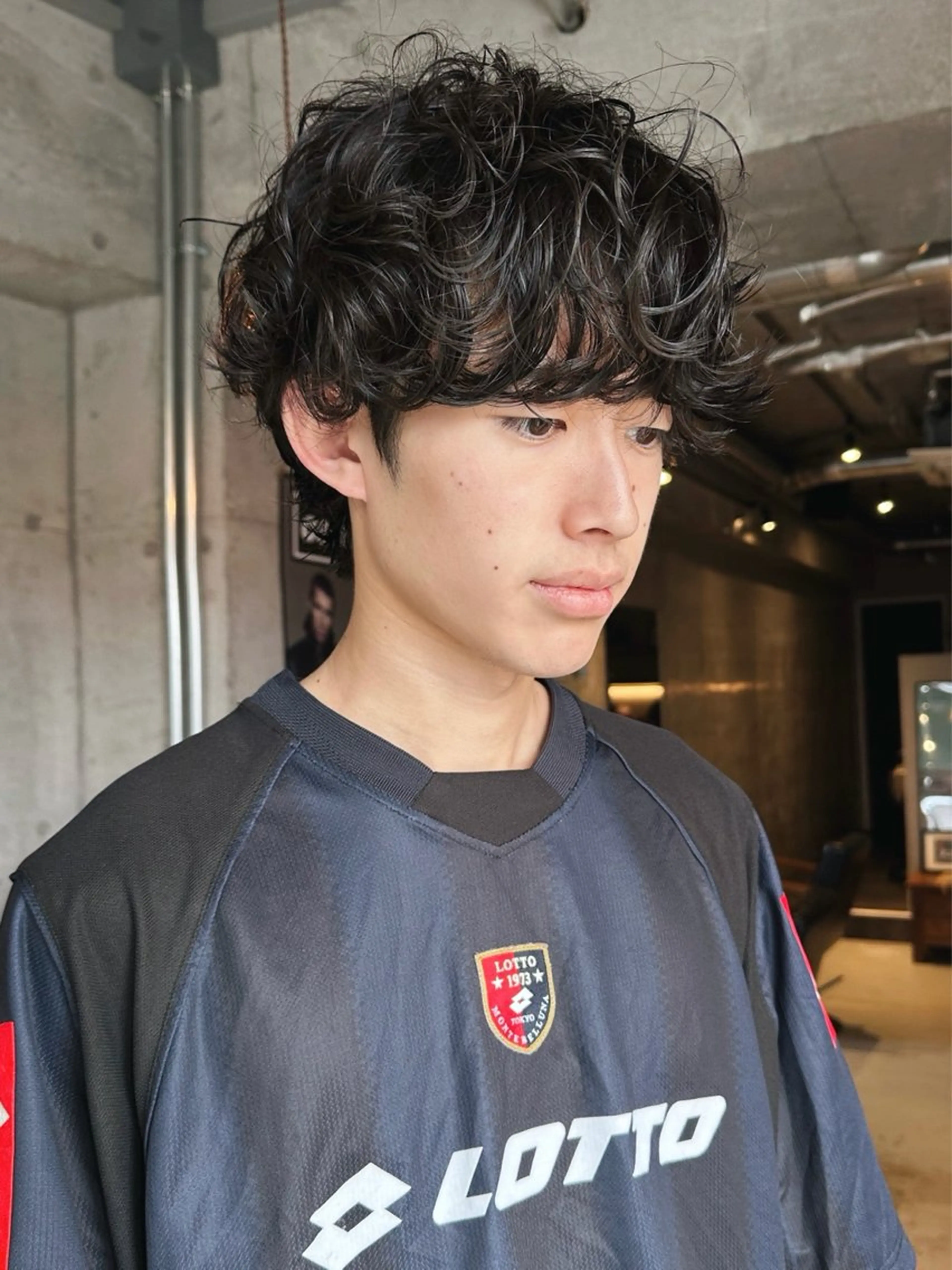 パーマ メンズ 前野 日奈のヘアスタイル
