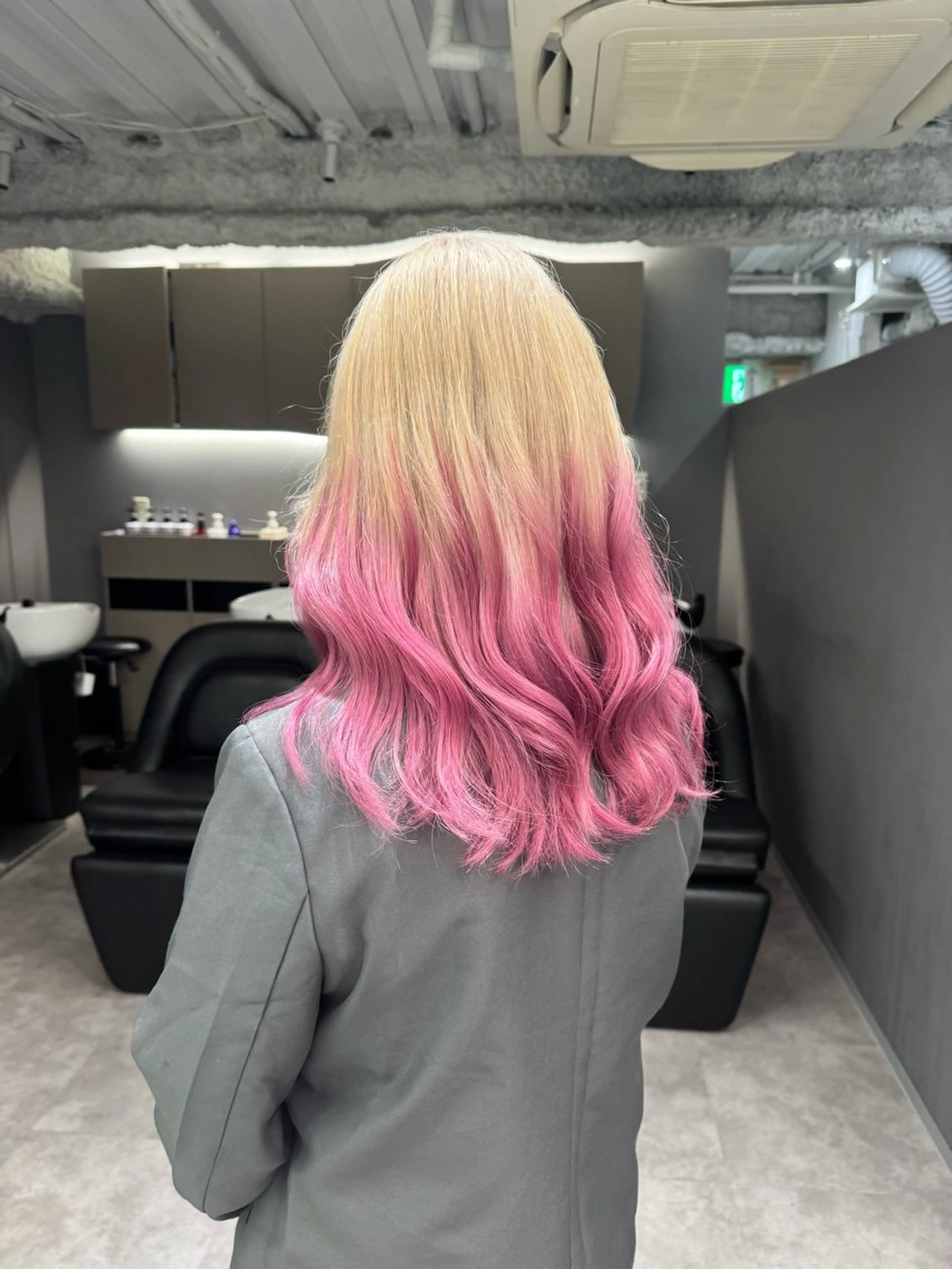 ミディアム カラー ピンクカラー ヘアカラー ハイトーン/名古屋 Hinakiのヘアスタイル