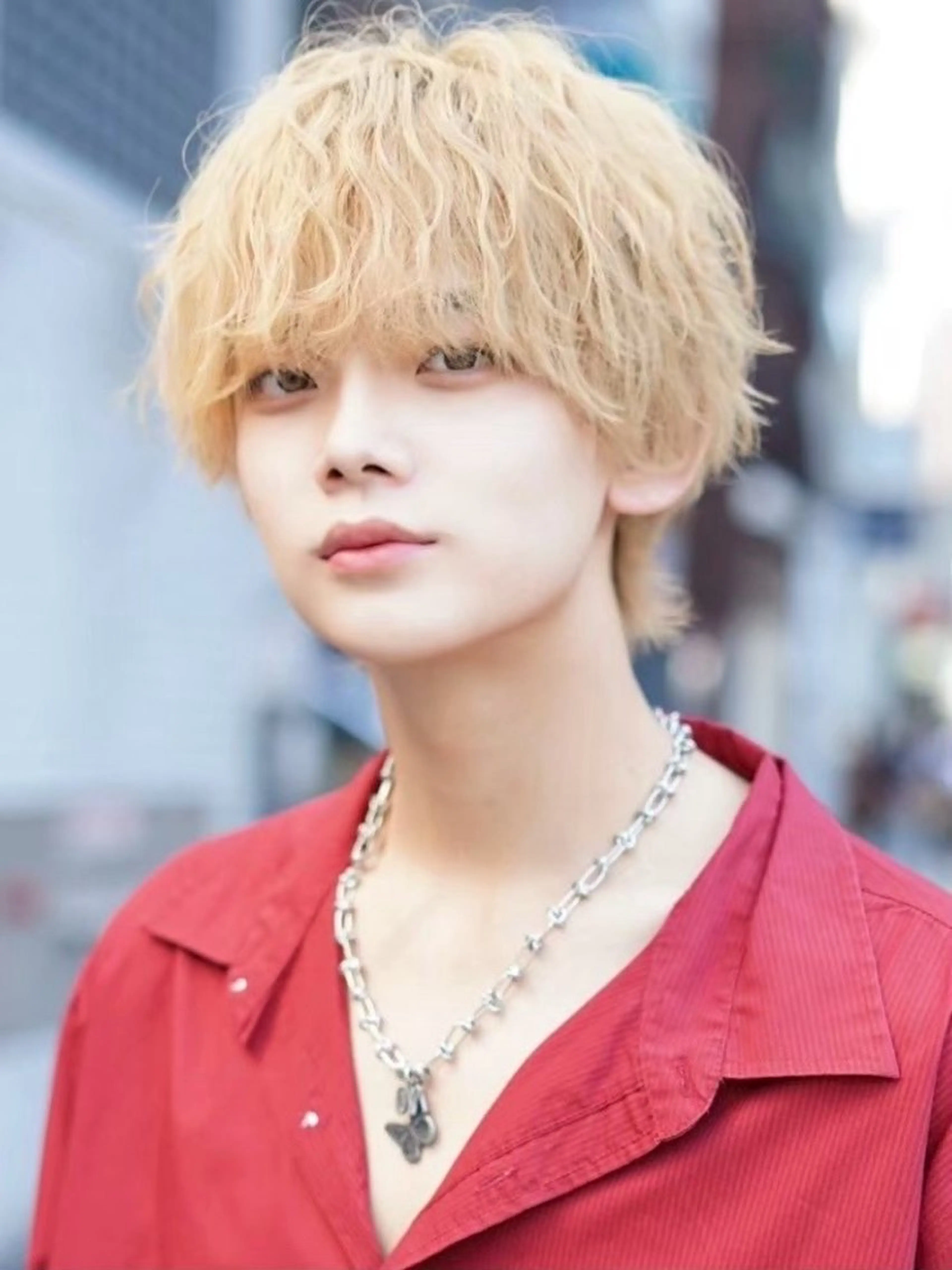 ショート カラー メンズ メンズパーマ カット パーマ ヤリタ カケルのヘアスタイル