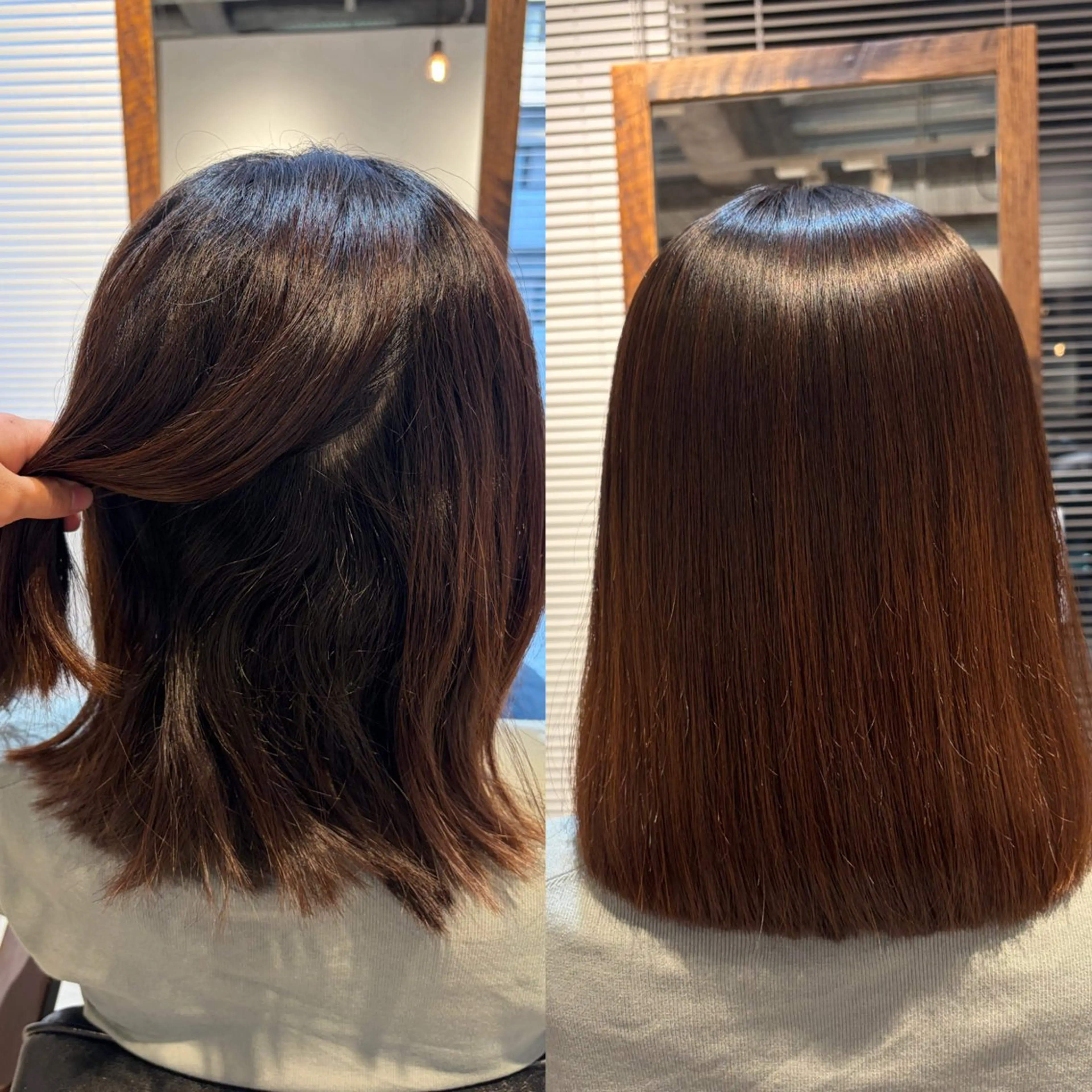 ミディアム カット 縮毛矯正 トリートメント 悠良/平塚 似合わせ/カラーのヘアスタイル