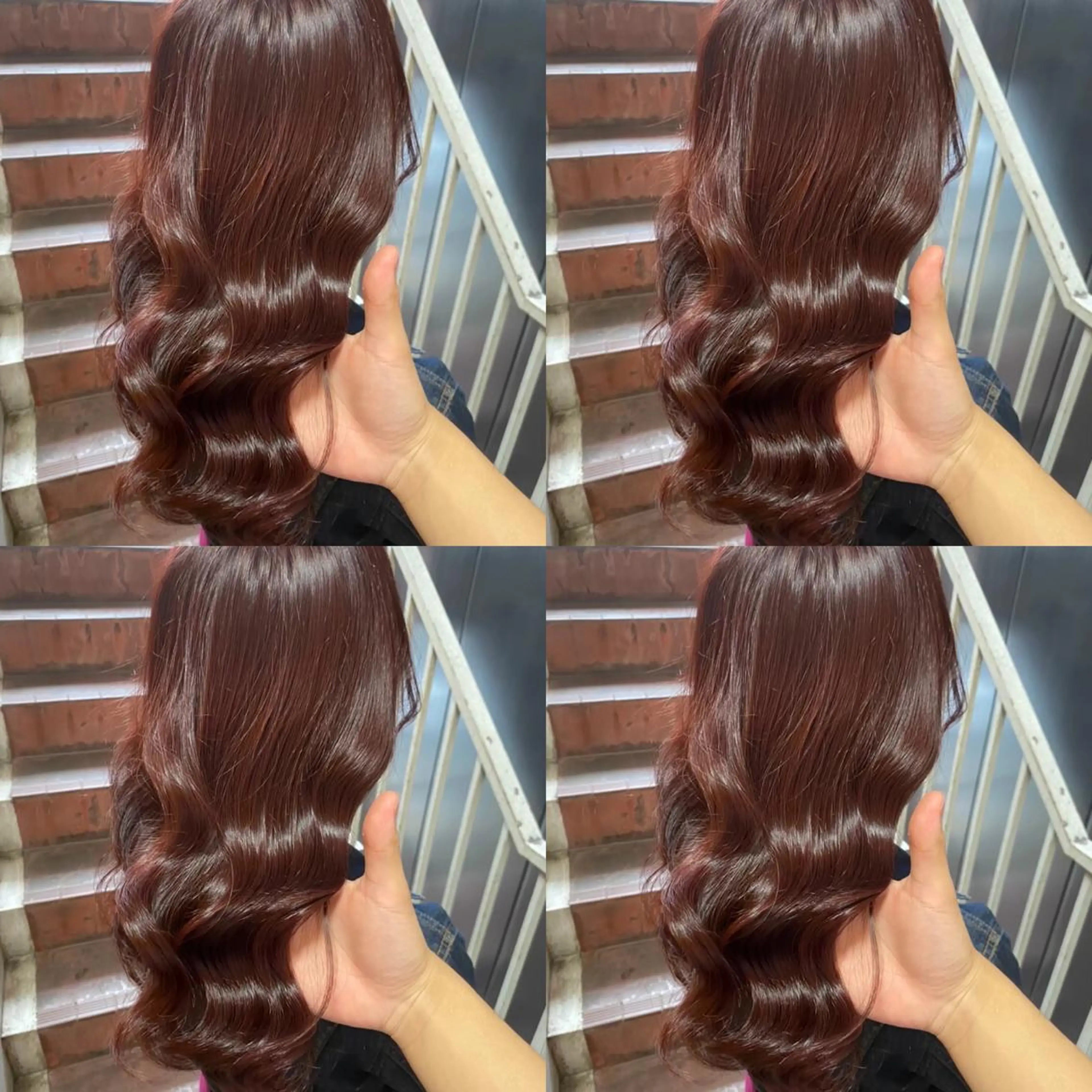 セミロング カラー ヘアアレンジ 💎韓国レイヤー ×エクステゆうま💎のヘアスタイル