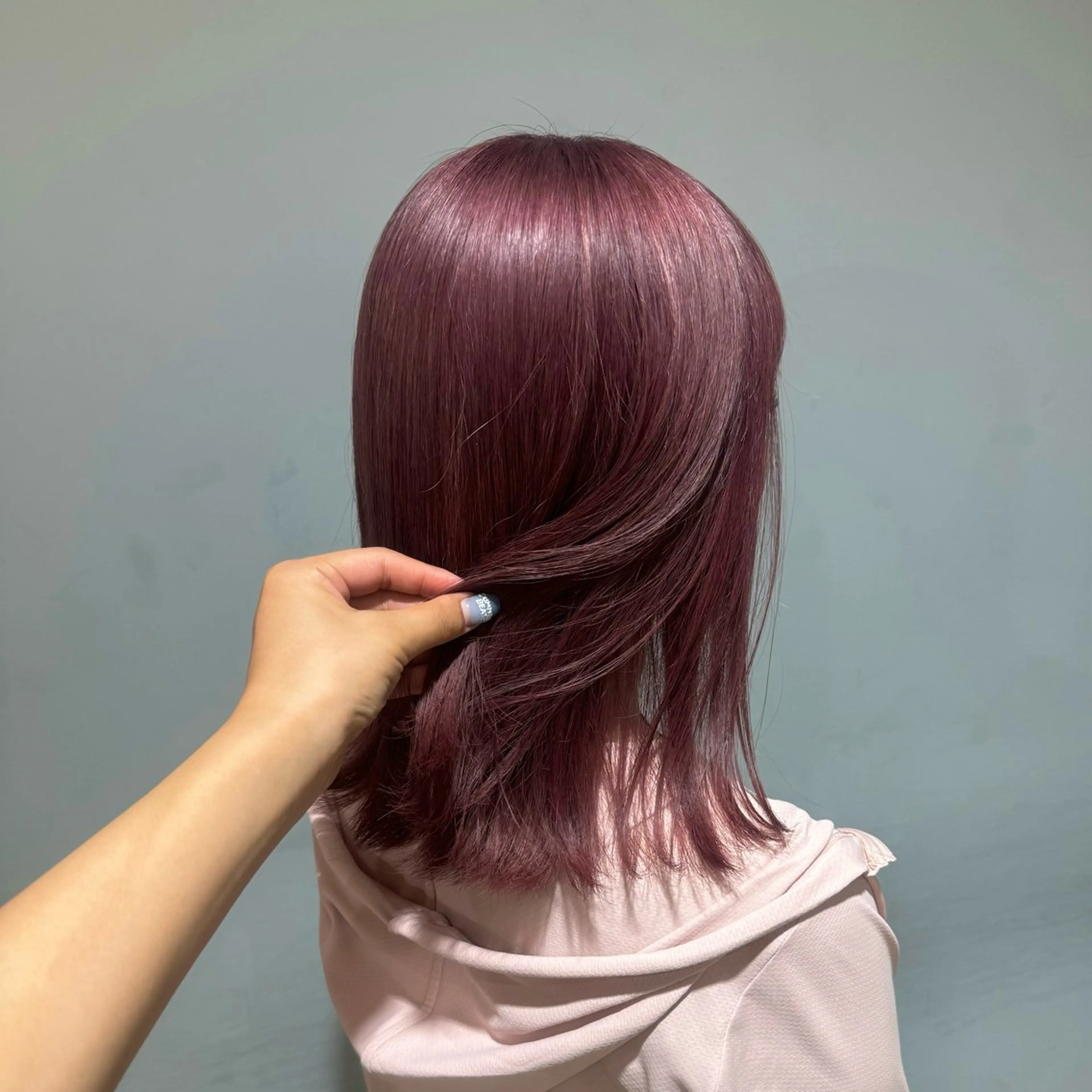 セミロング カラー ブリーチ ピンクカラー ピンクパープル パープルカラー カット ヘアカラー トリートメント 🍀ブリーチ/艶カラ ー🍀 コイケのヘアスタイル
