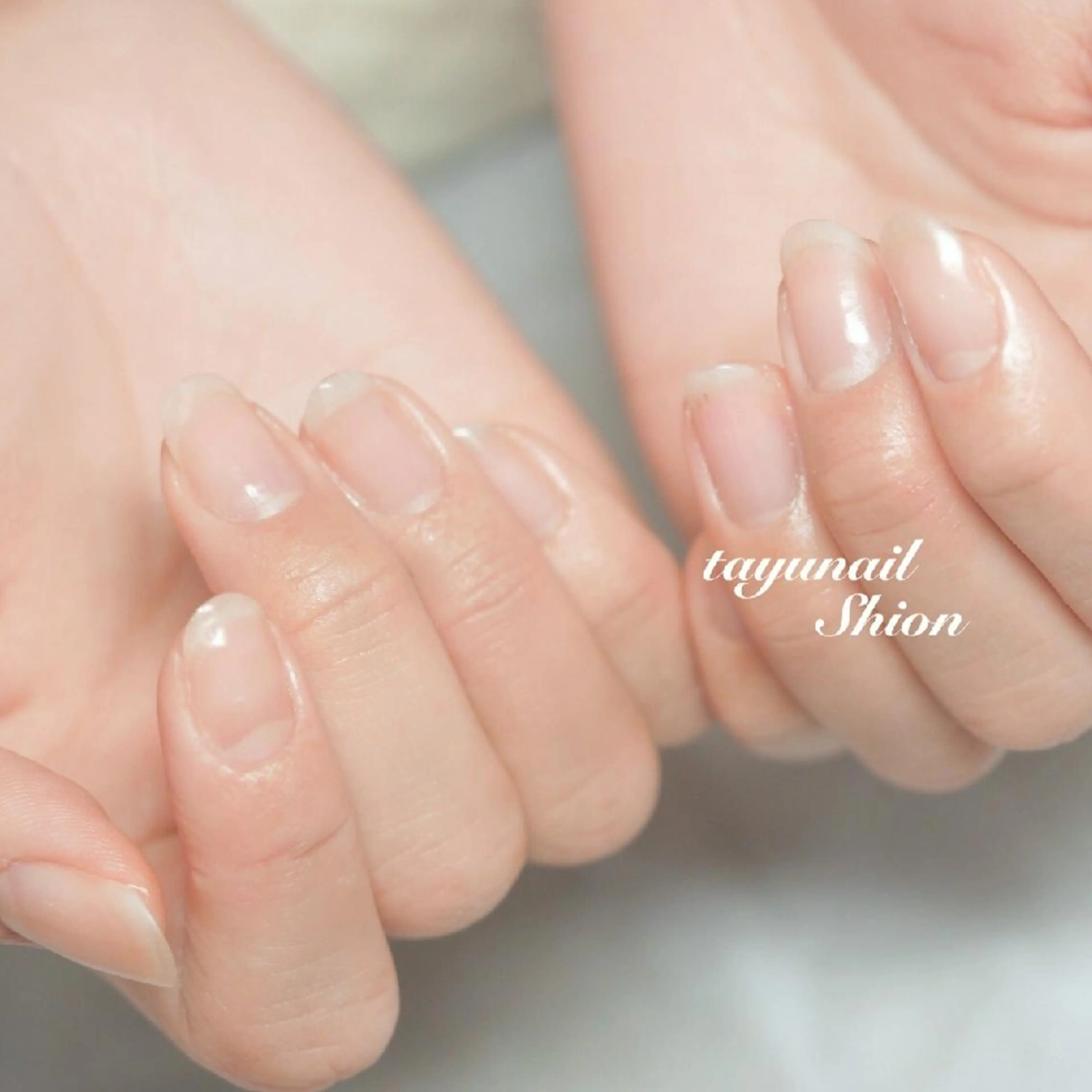 ネイル ブルー ジェルネイル パラジェル 春ネイル ネイルサロン 【たゆnail】のネイルデザイン
