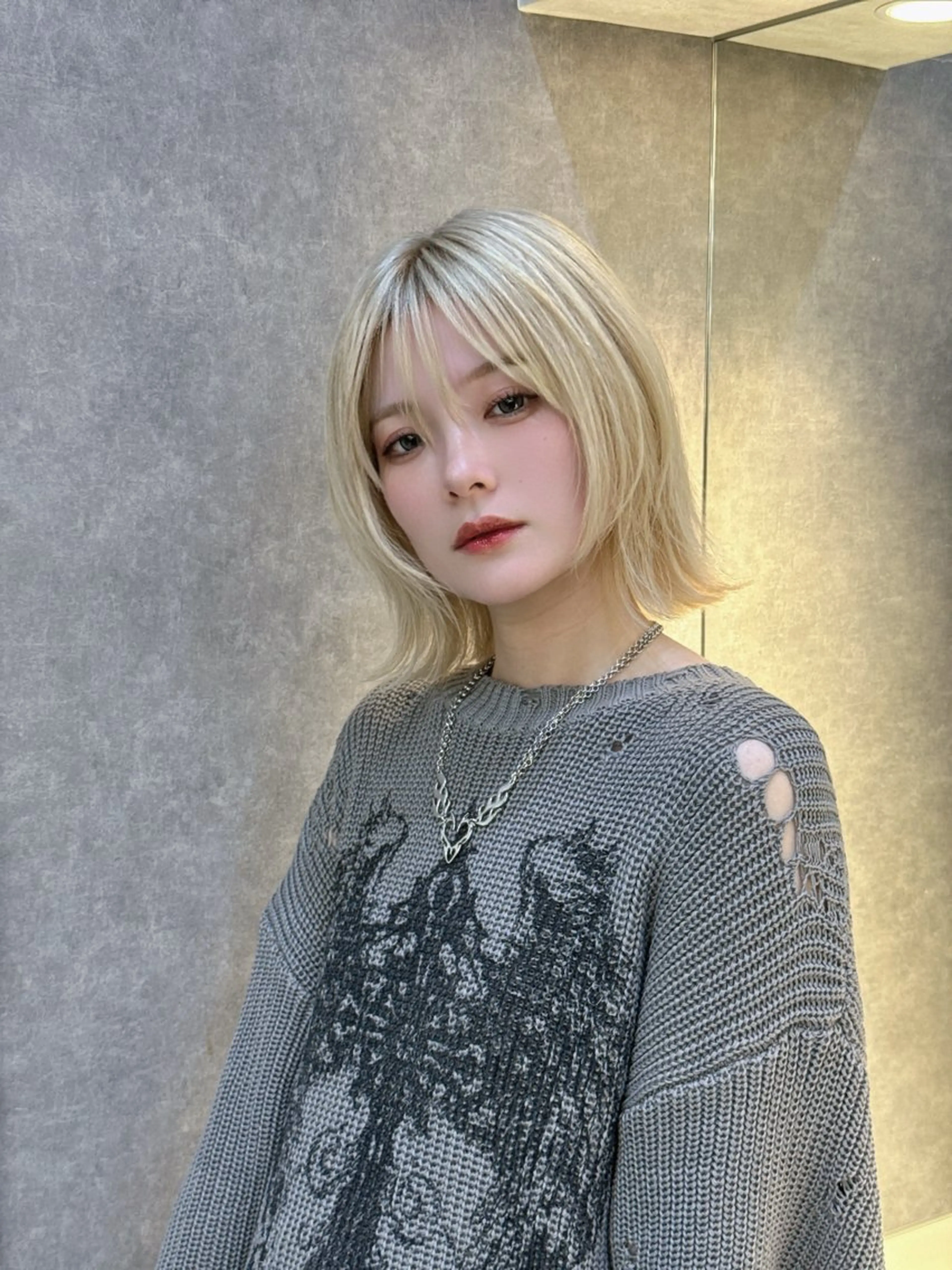 セミロング ウルフ/レイヤー/髪 質改善/大石晴也🦋のヘアスタイル