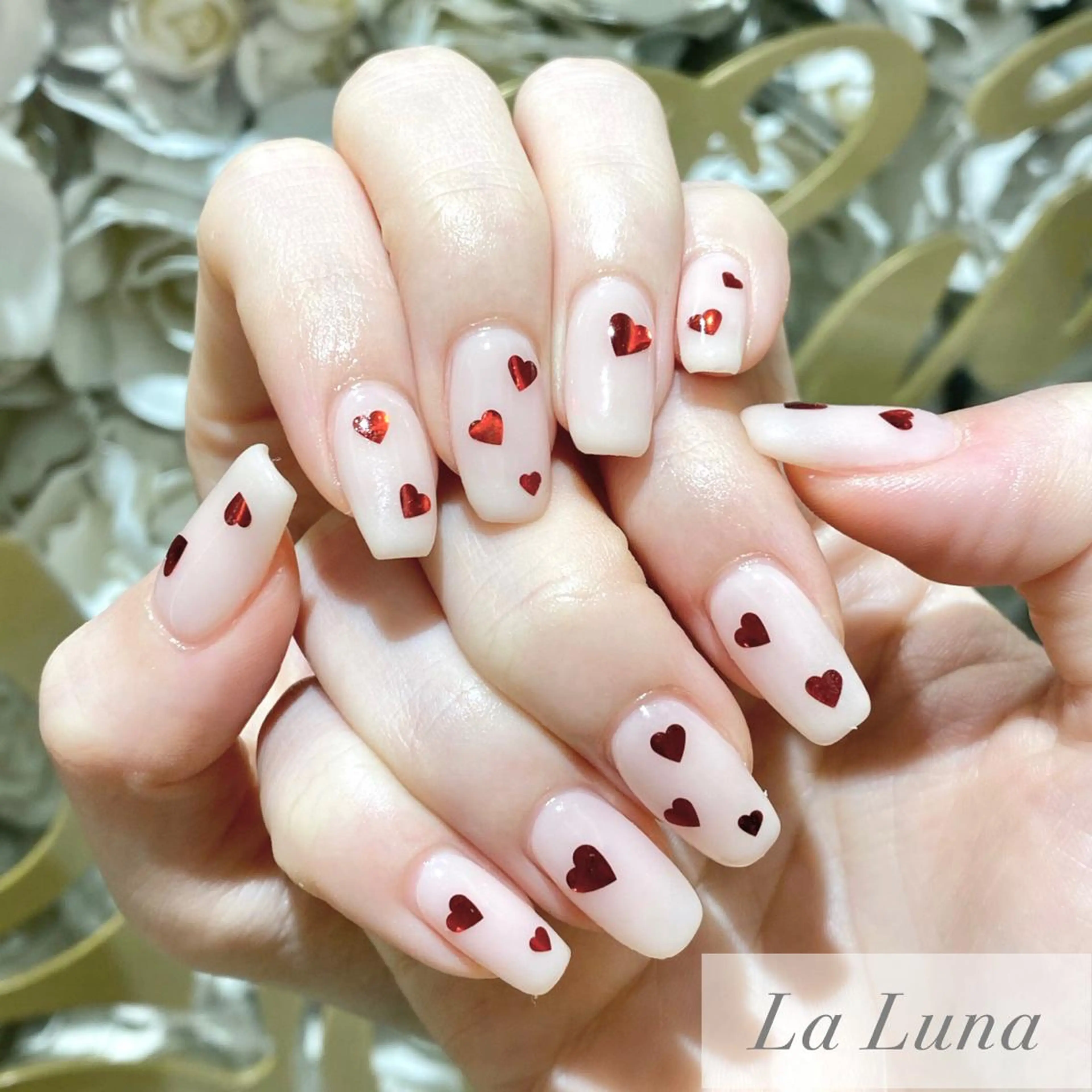 ネイル ハート LaLuna🌙 Natsukiのネイルデザイン