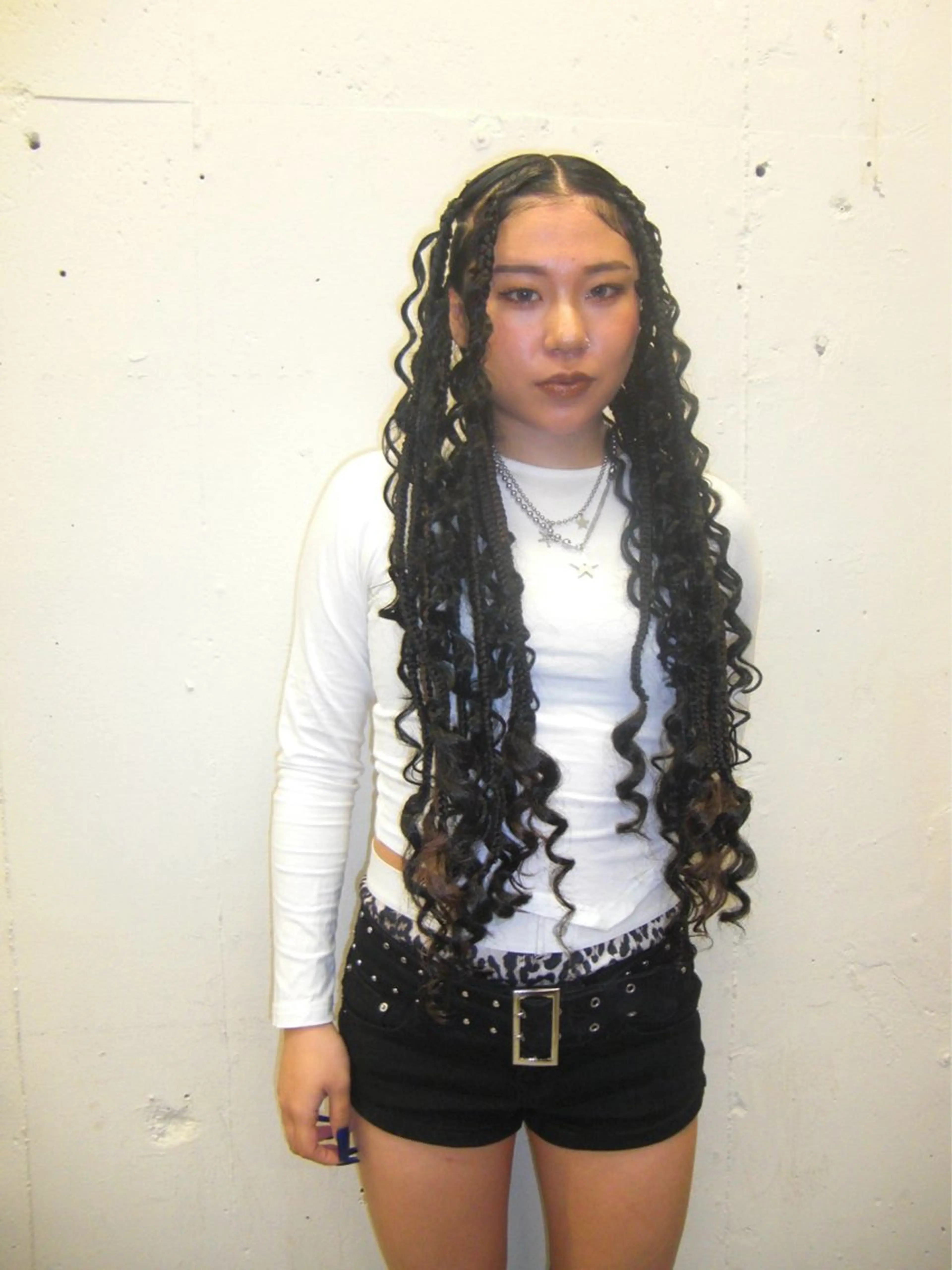 ロング ヘアアレンジ エクステ ヘアセット コーンロウ／ブレイズ SYUのヘアスタイル