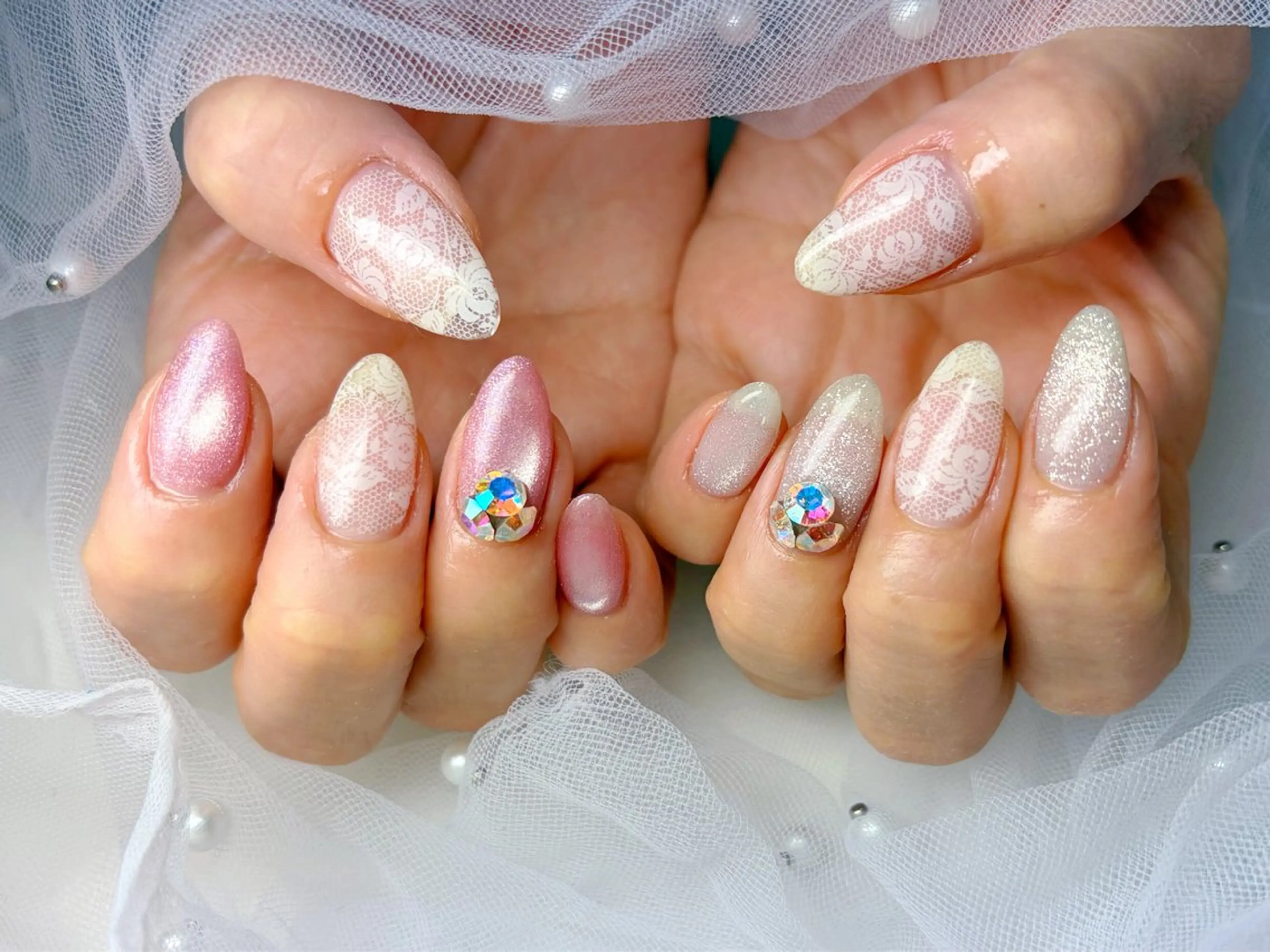 ネイル ワンホンネイル ハンドネイル Queennail 北堀江Yumiのネイルデザイン