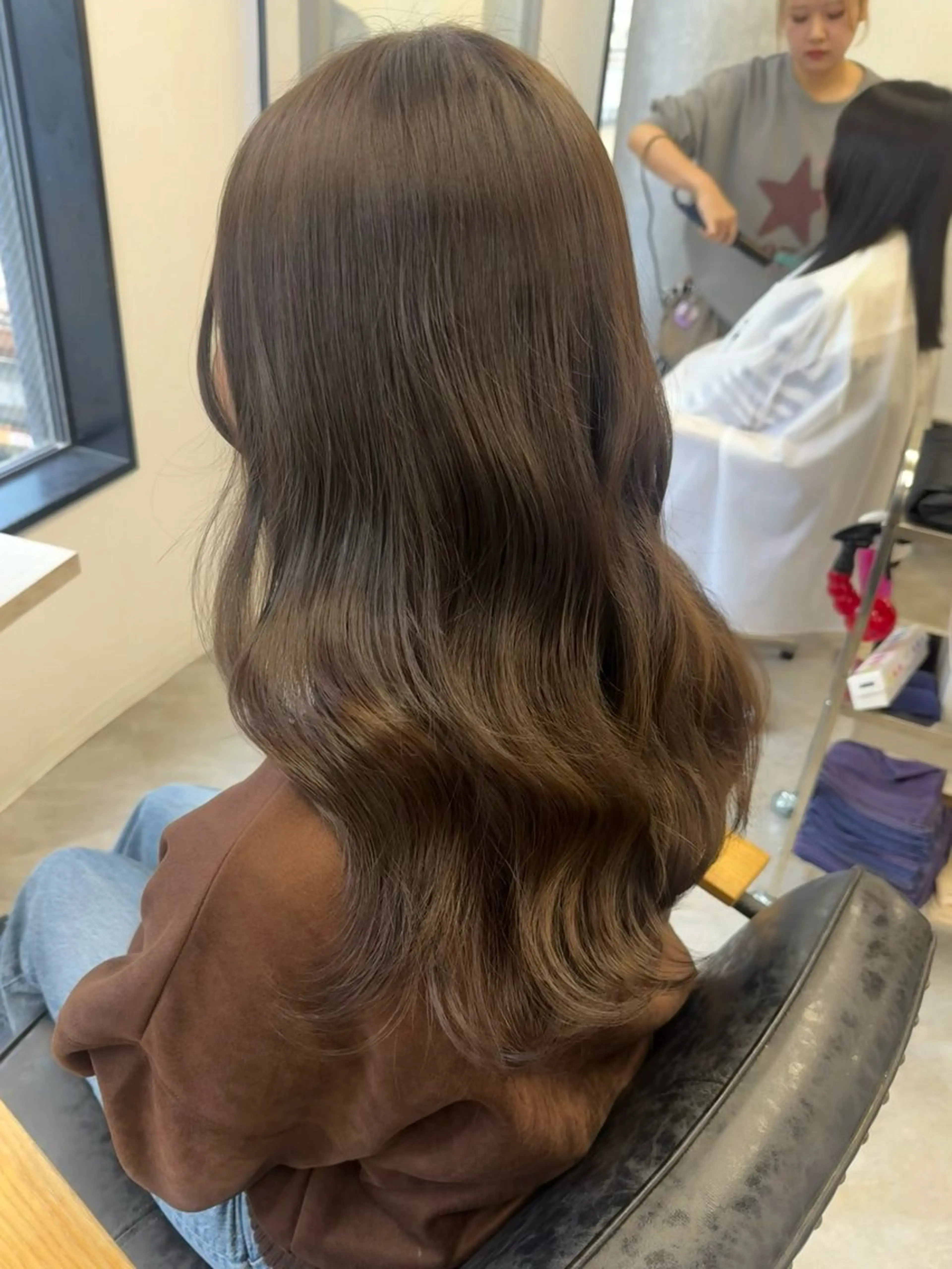 ロング カラー ヘアアレンジ ベージュカラー ヘアカラー トリートメント Himawari♡ 柔らかいカラーのヘアスタイル