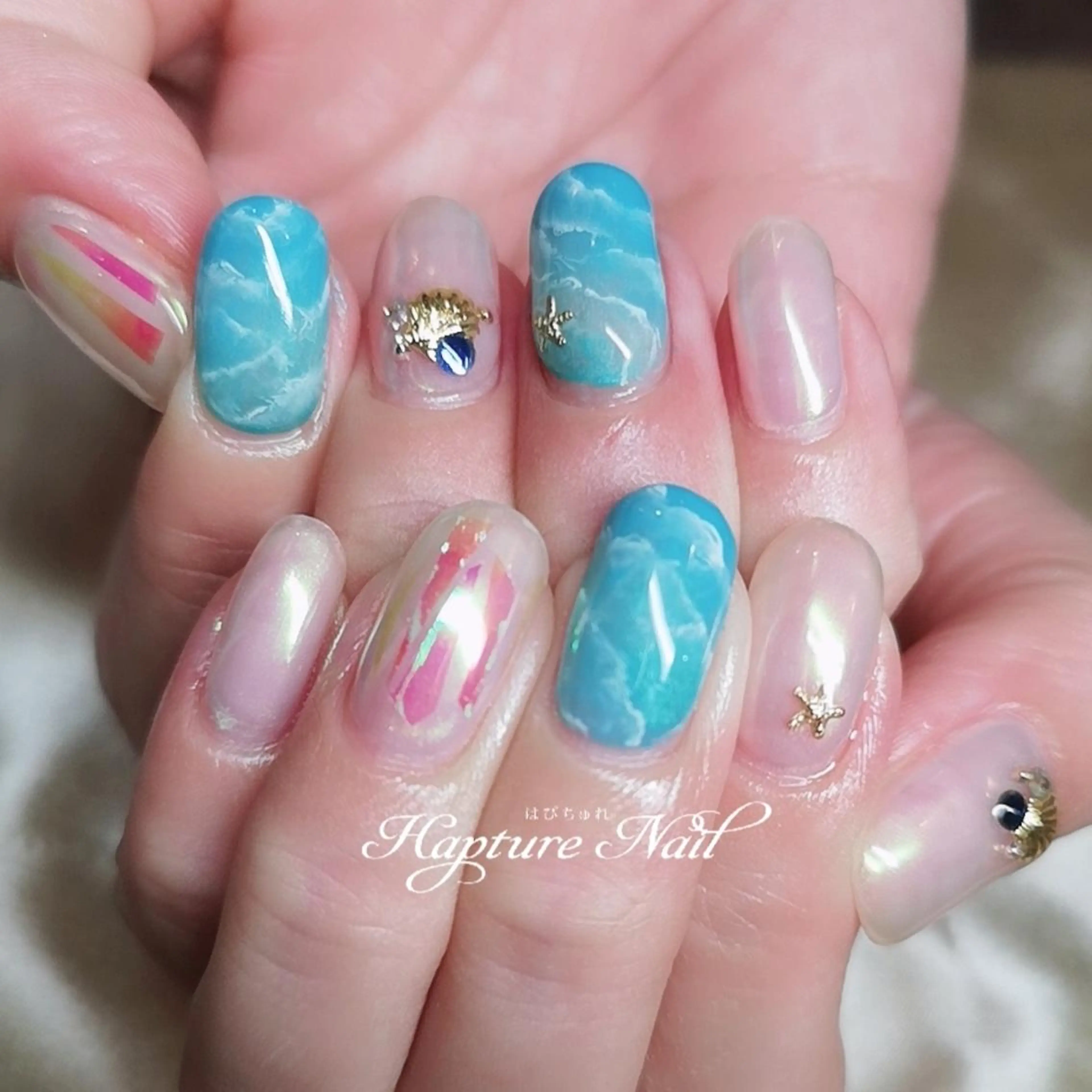 ネイル オーロラネイル m- Hiroのネイルデザイン