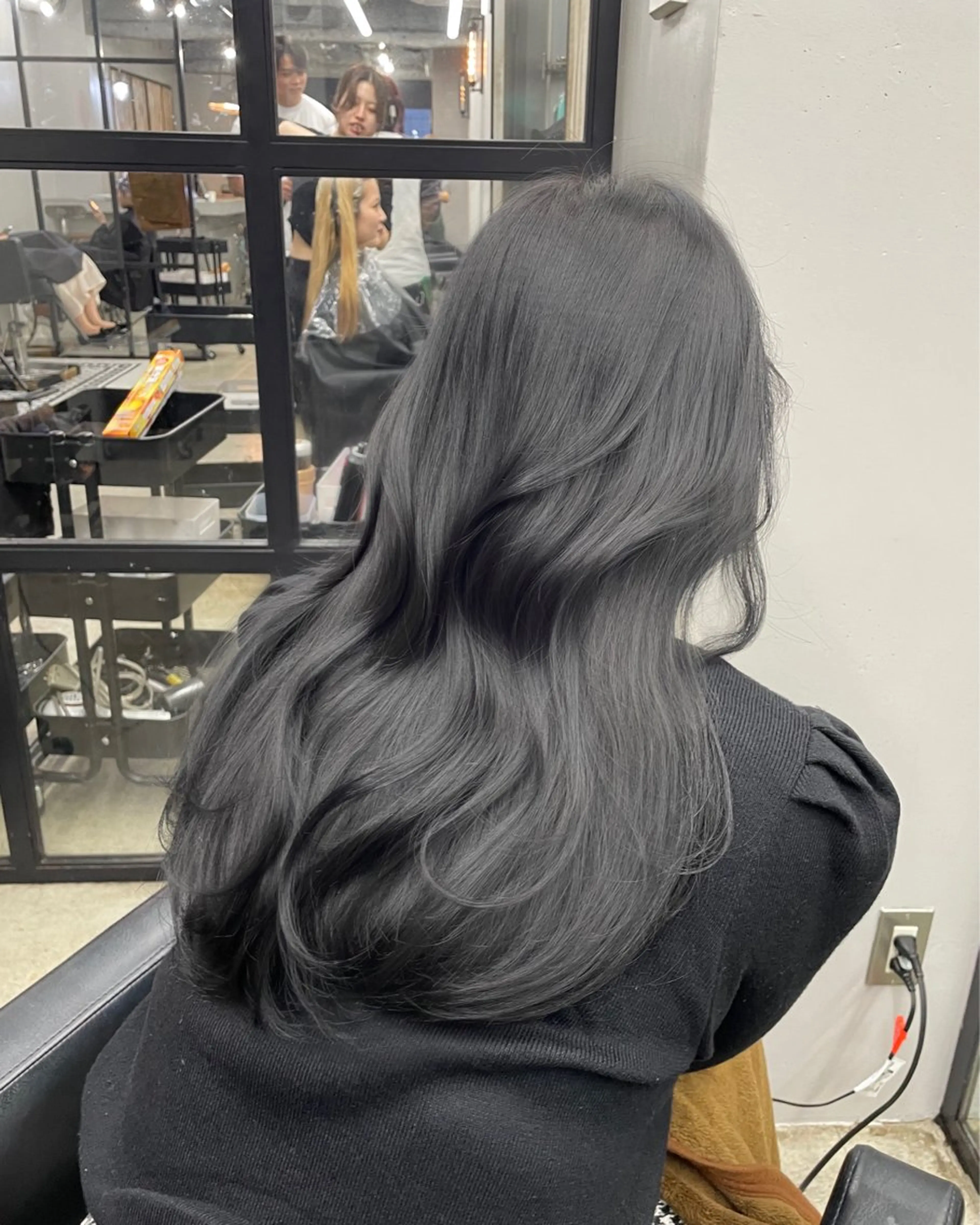 ロング カラー ヘアカラー 新宿/韓国ヘア/ 髪質改善ストレートのヘアスタイル
