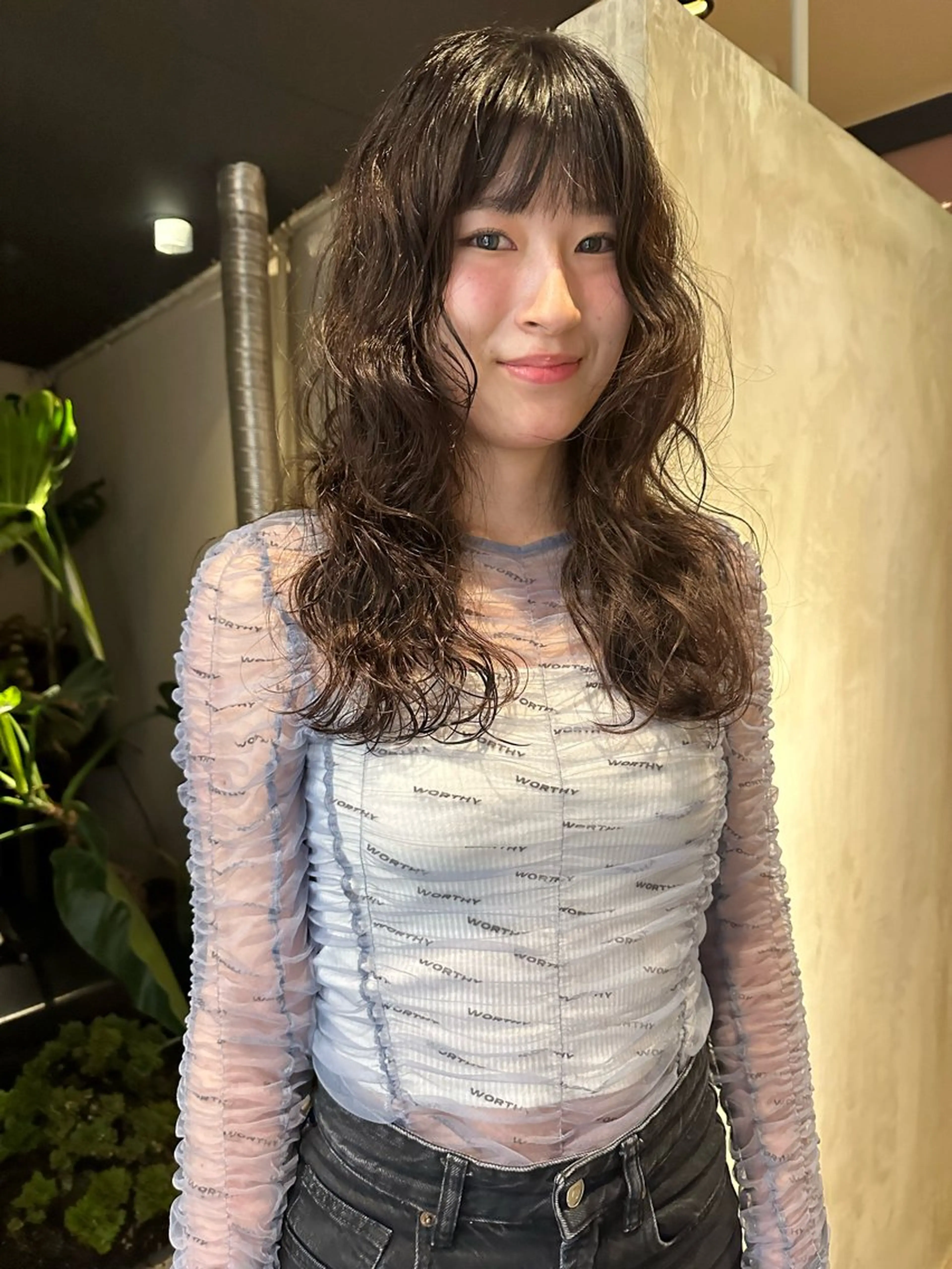 パーマ デジタルパーマ StylingBub所属・HARU ボブ 透明感カラーのヘアスタイル