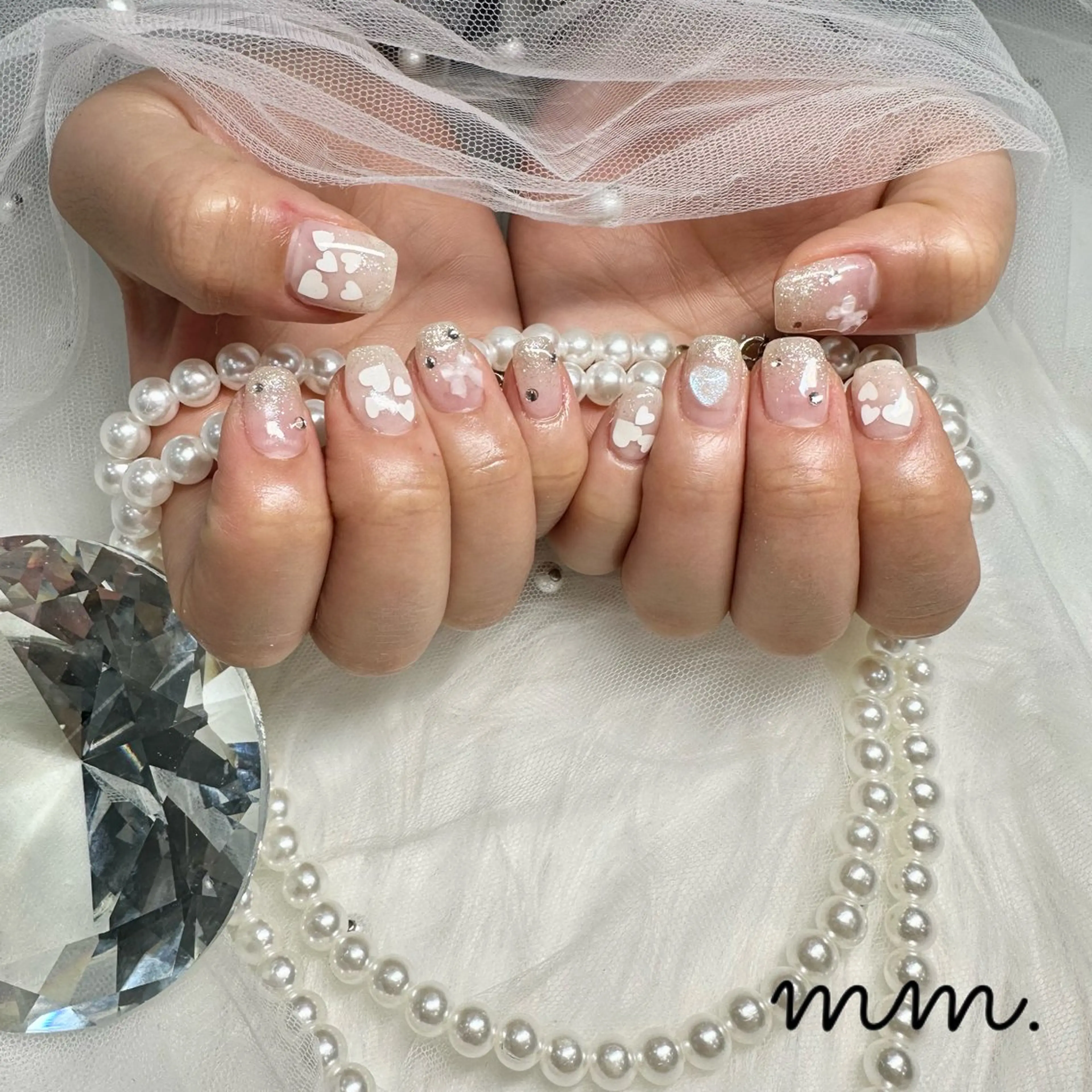 ネイル ハンドネイル 🩷🩵mm.大宮 Riyo🧸🩵🩷のネイルデザイン