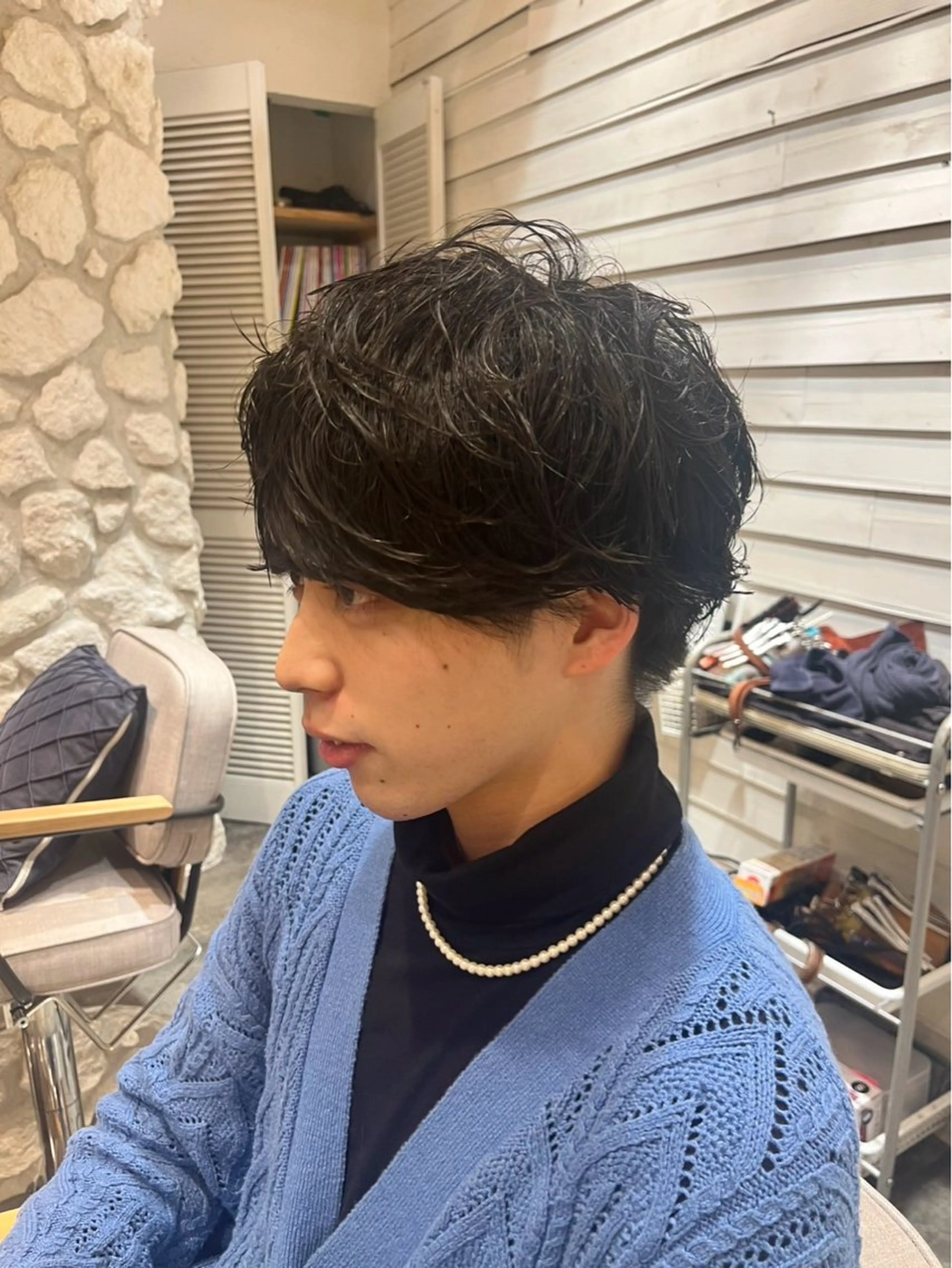 ミディアム メンズ カット 三浦 翔太のヘアスタイル