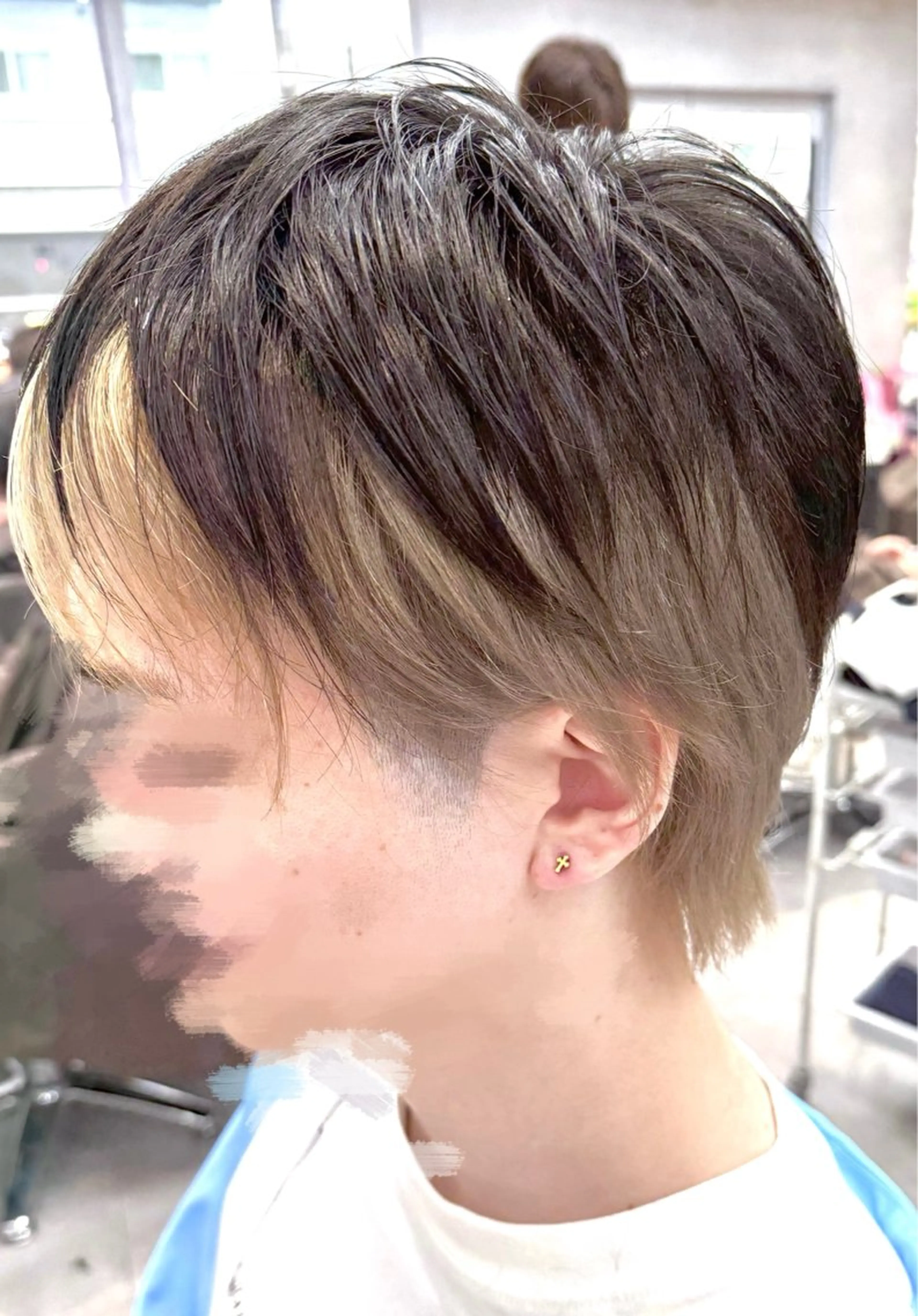 ショート カラー メンズ カット ヘアカラー トリートメント Nene 🪽🤍推しカラーのヘアスタイル