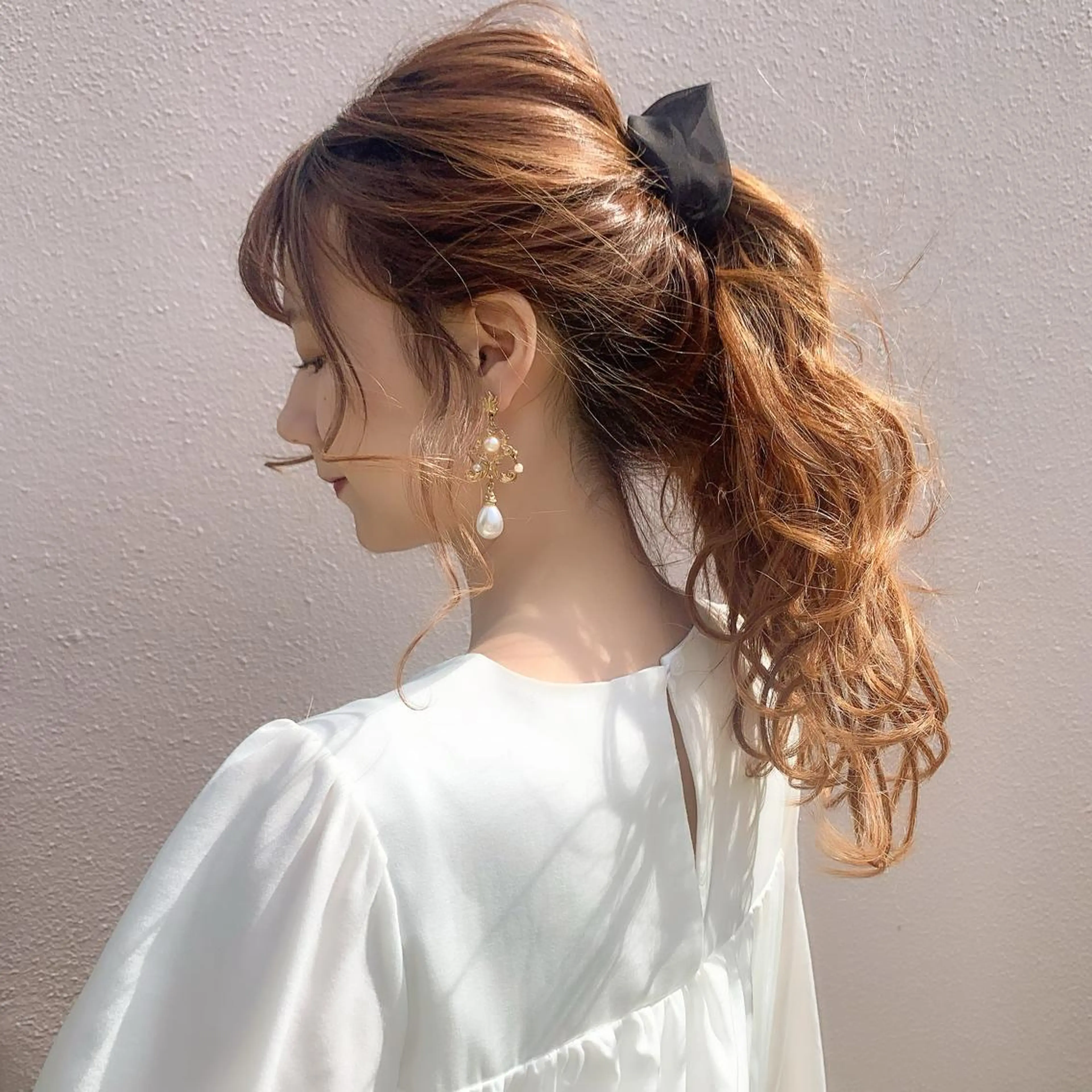 ミディアム 🤎小顔レイヤー /ベージュ🤎友香のヘアスタイル