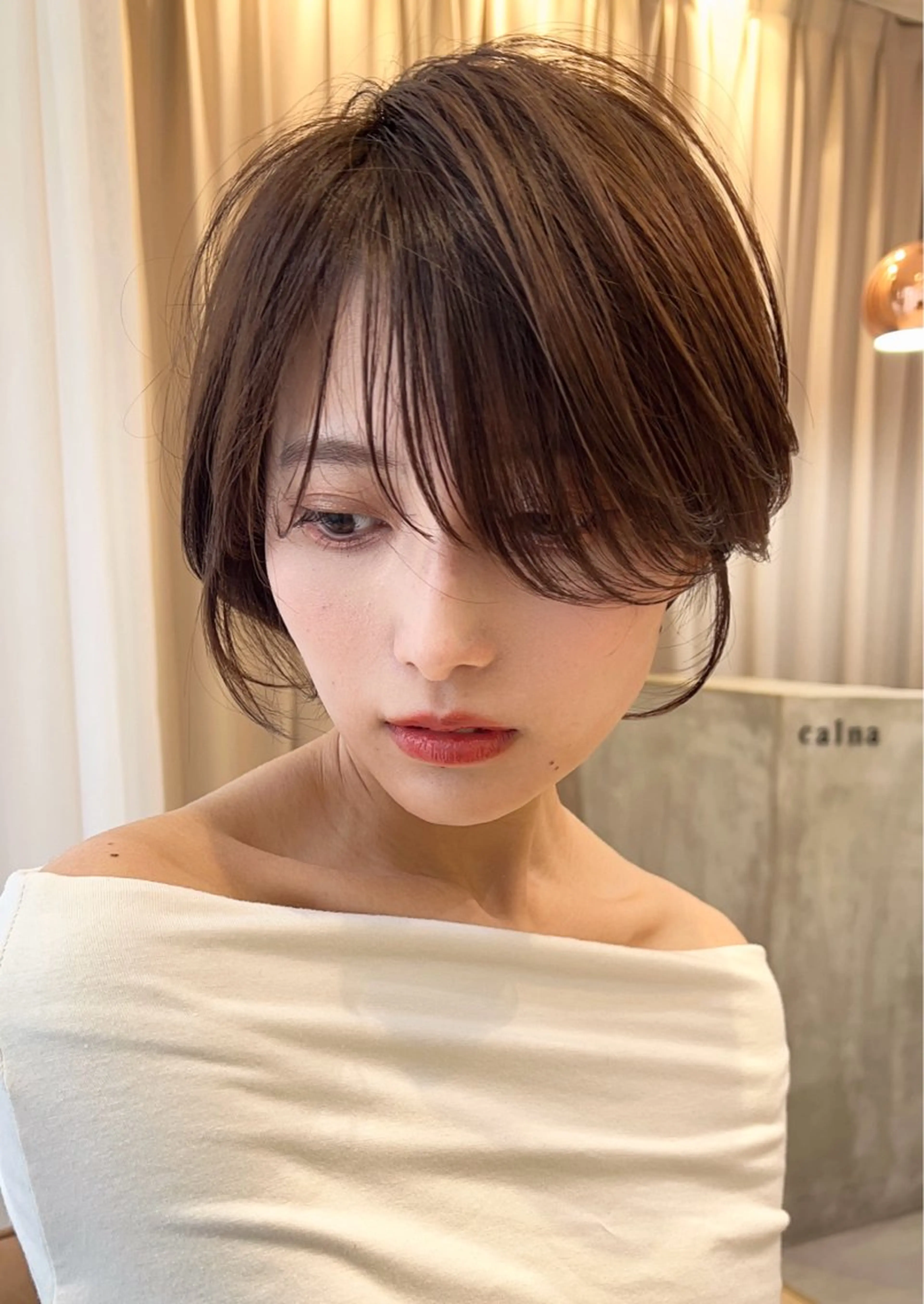 ショート カット ヘアカラー トリートメント calna by  elmo所属・ショート特化美容師 大阪京橋　大本　渉のヘアスタイル
