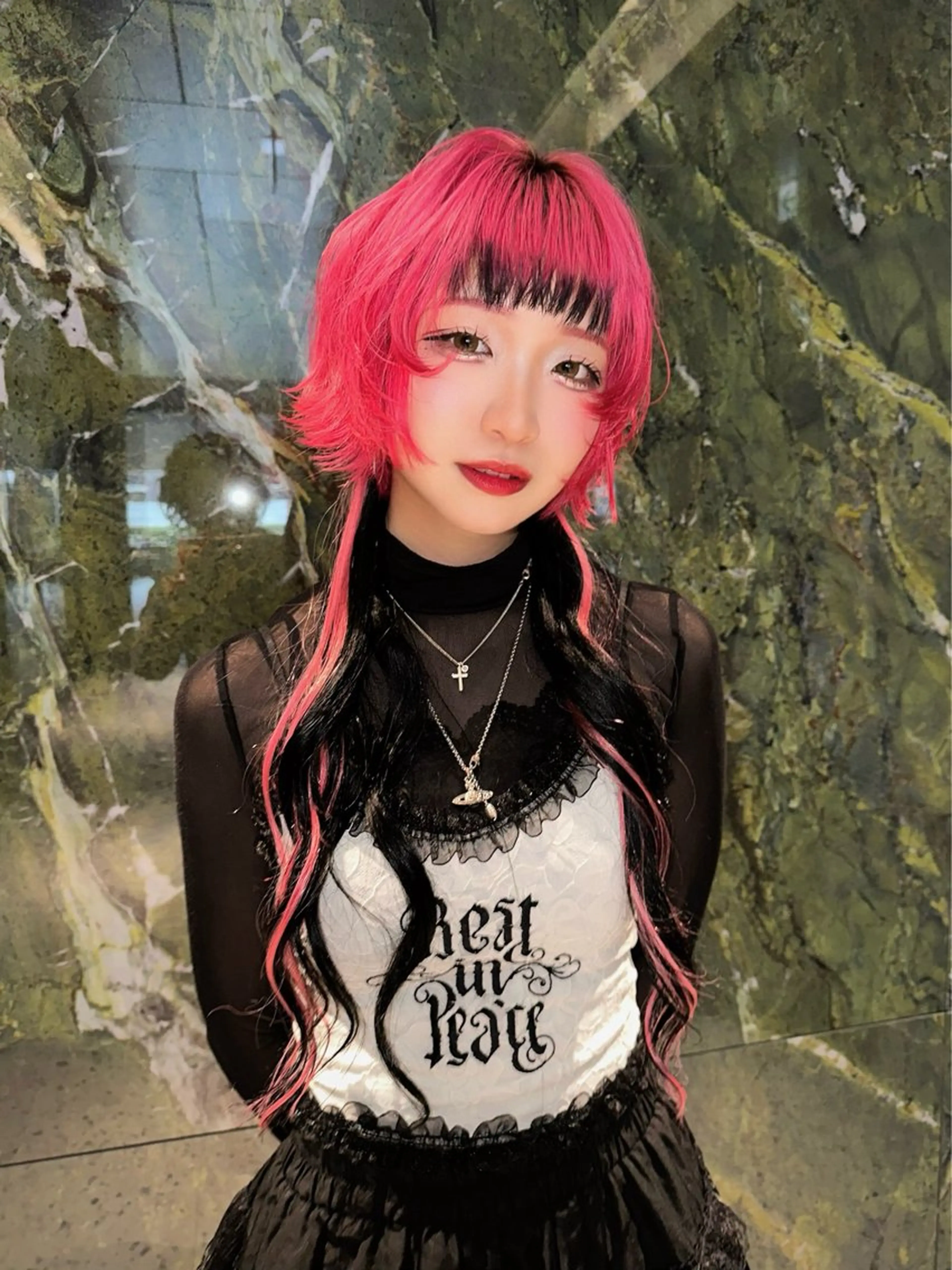 ロング カラー カット ヘアカラー トリートメント ケアブリーチ特化✨/ 艶カラー/エクステのヘアスタイル