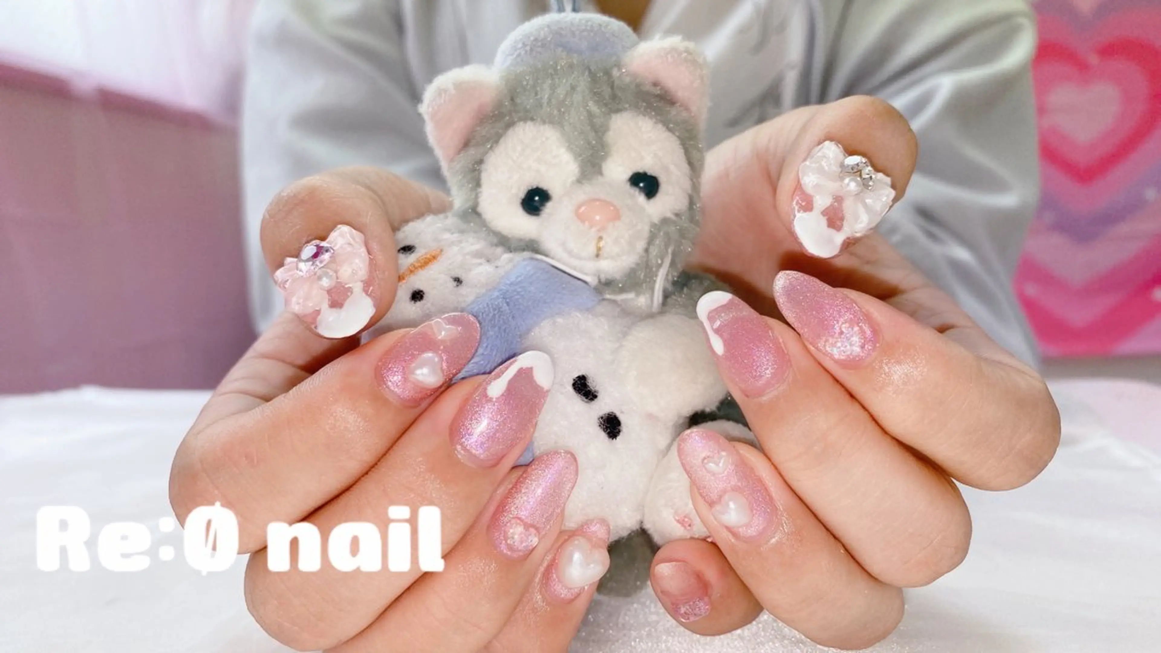 ネイル ピンク ハンドネイル Re:Ø nail 🩵TSUJIのネイルデザイン