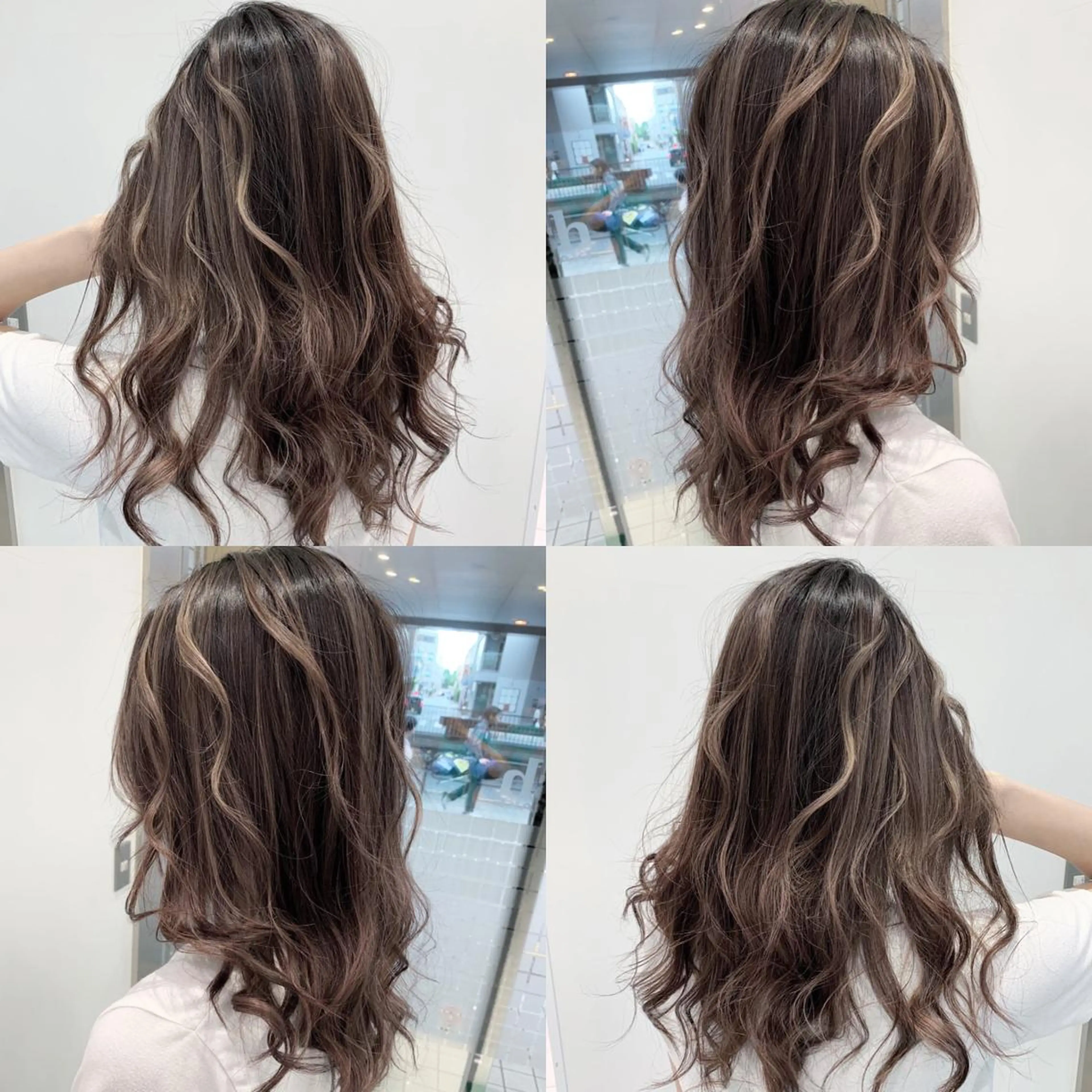 セミロング カラー バレイヤージュ レイヤーカット カット ヘアカラー N° jillva ♦️川端裕司♦️のヘアスタイル