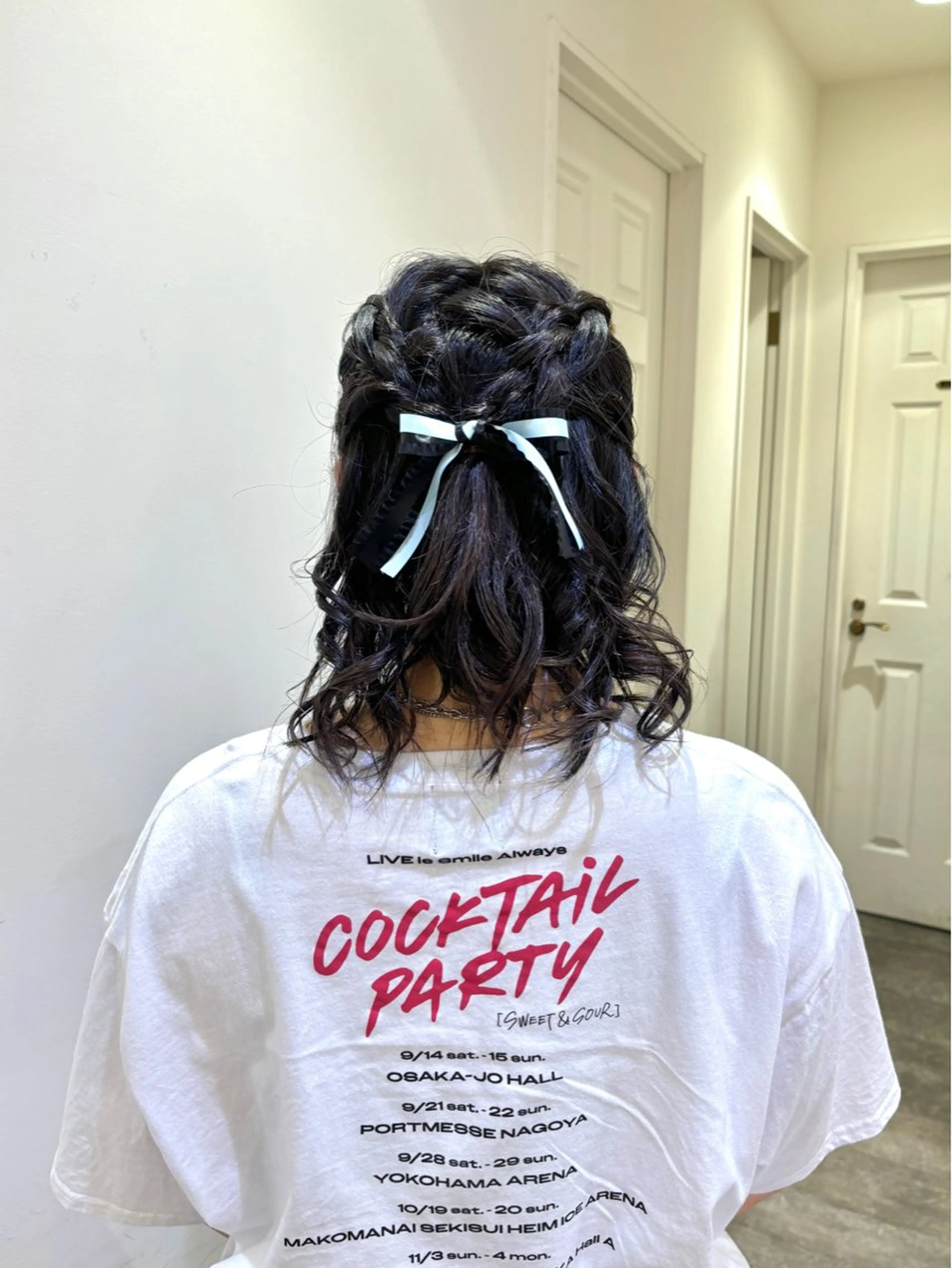 ヘアアレンジ 🇰🇷韓国レイヤー 多幸感メイク🤍のヘアスタイル