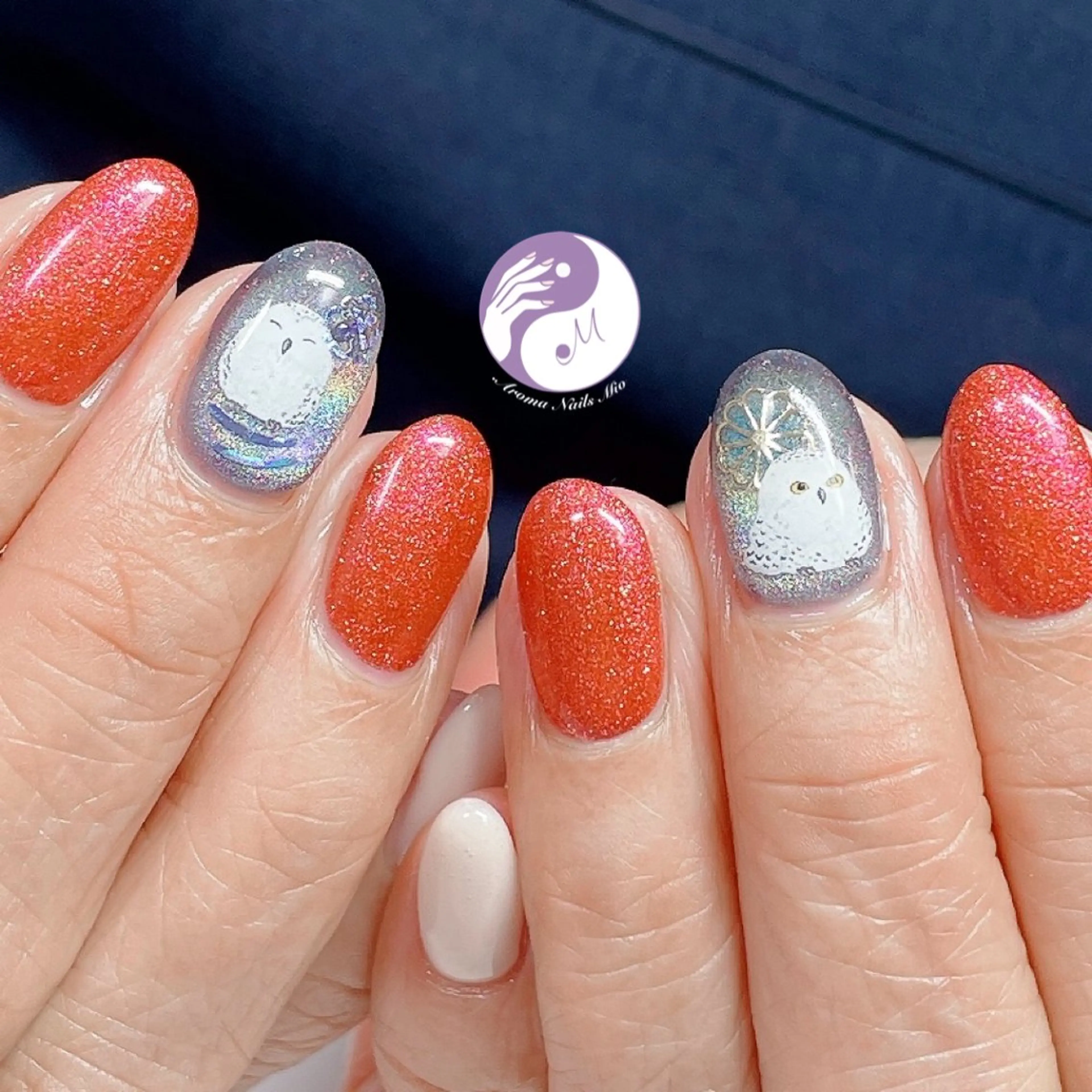 ネイル アートネイル ジェルネイル 持ち込み 赤色 .Nails Mio 赤羽西ネイルサロンのネイルデザイン
