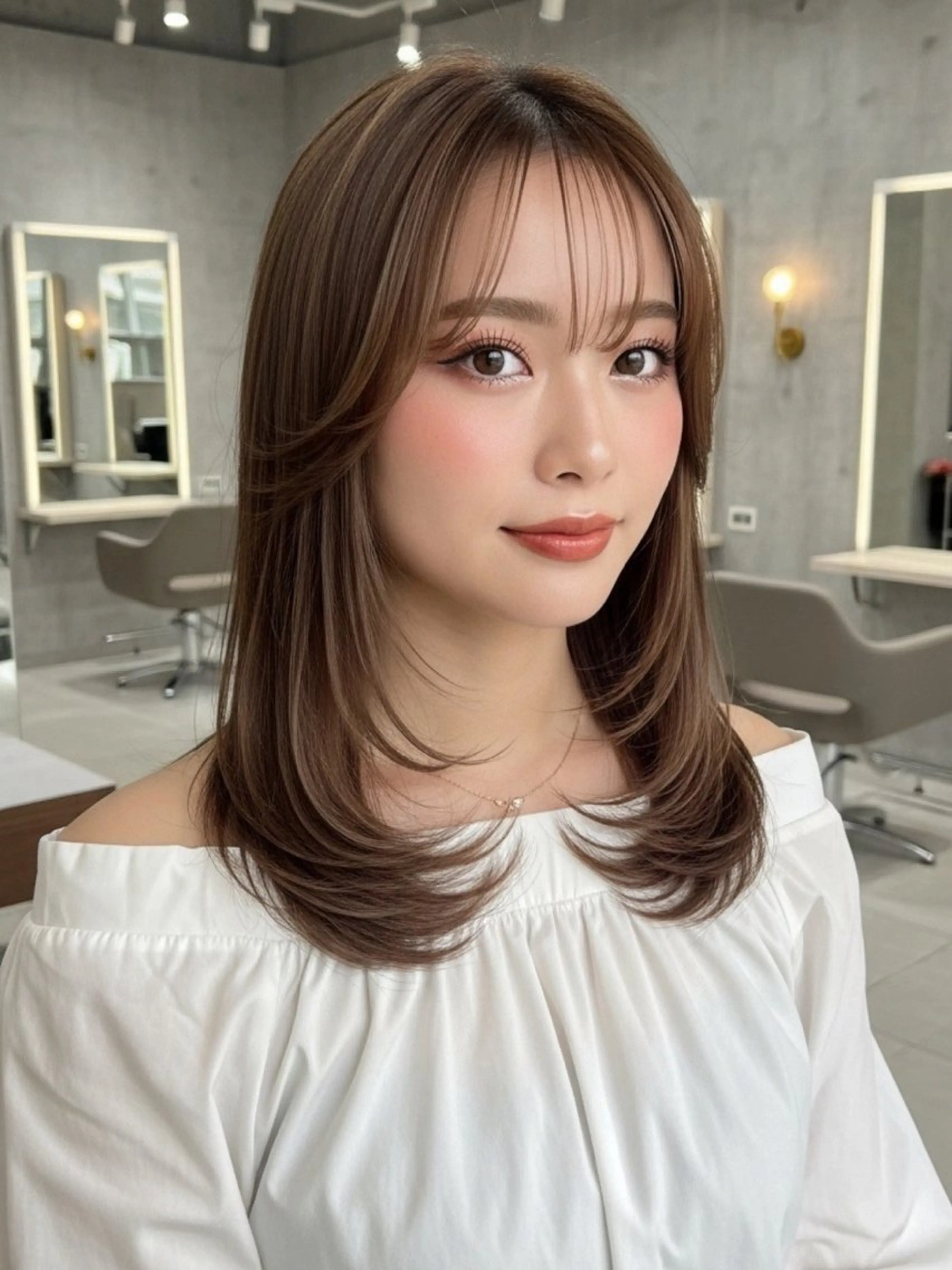 ミディアム 似合わせボブ✖️ 韓国レイヤー✨小関のヘアスタイル