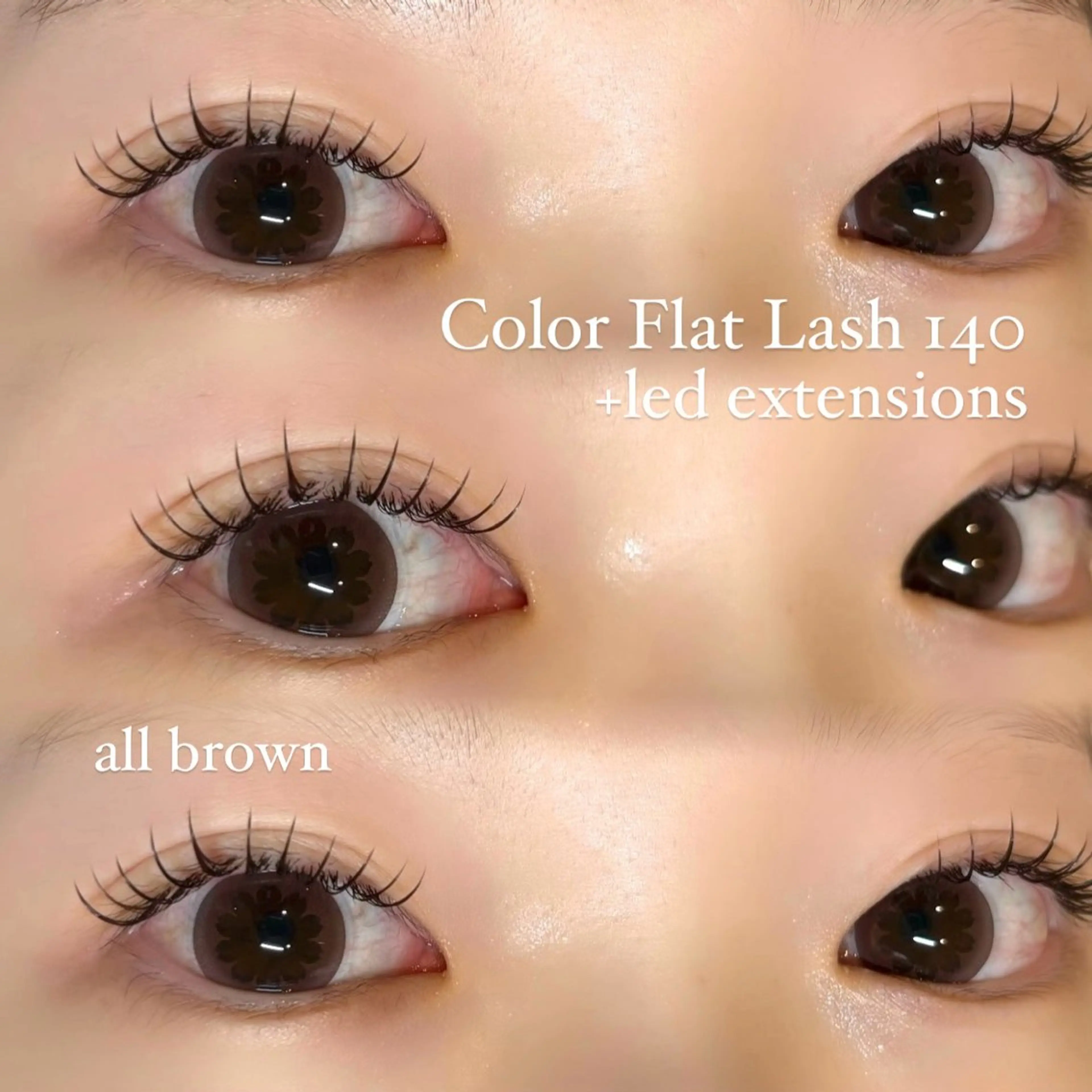 【モチ🆙4月限定】📢LEDフラットラッシュ100本💙アイパック＋コーティング美容液仕上げ✨オフ込み✨の写真