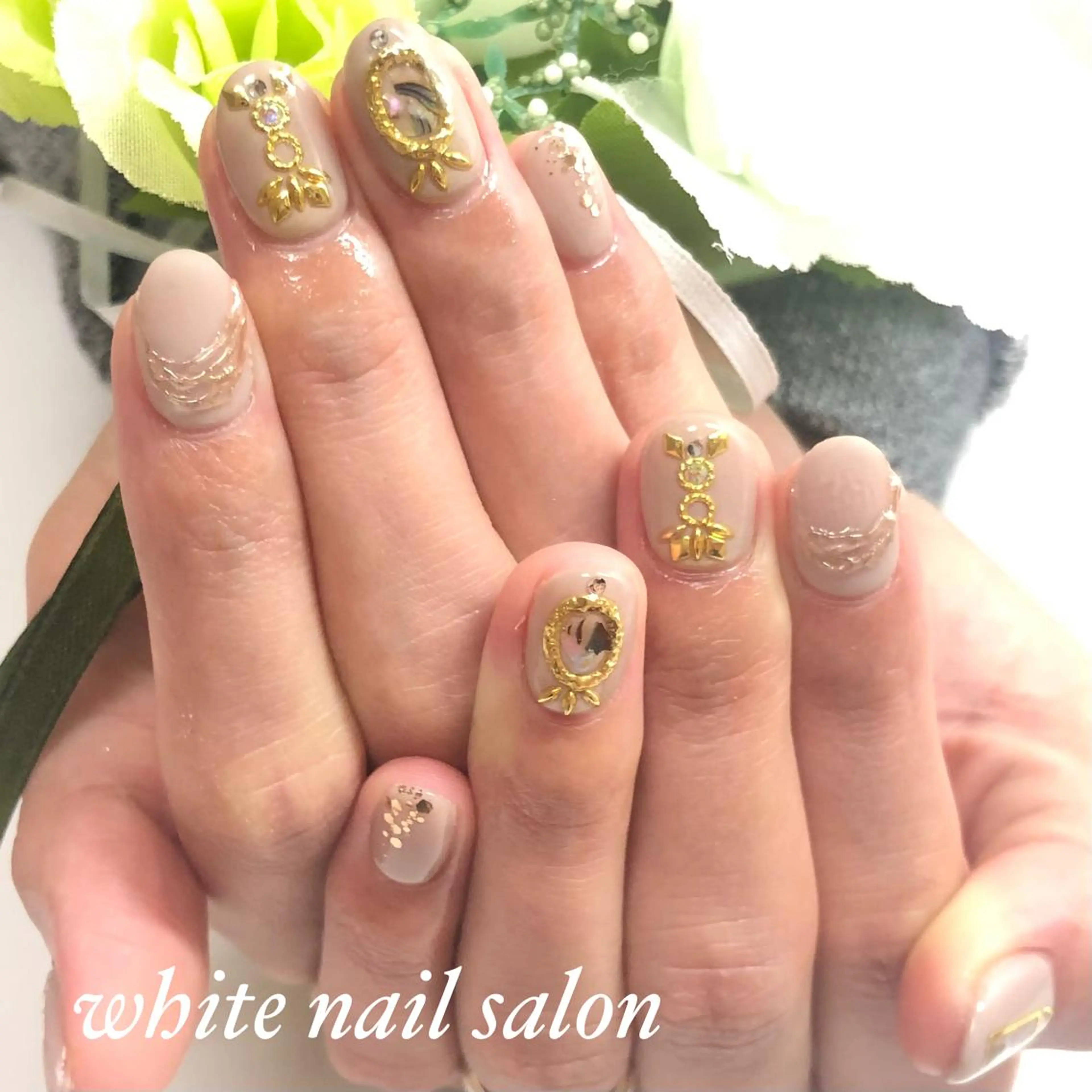 ネイル アートネイル フットネイル フレンチネイル ジェルネイル ハードジェル ハンドネイル white nail salonのネイルデザイン