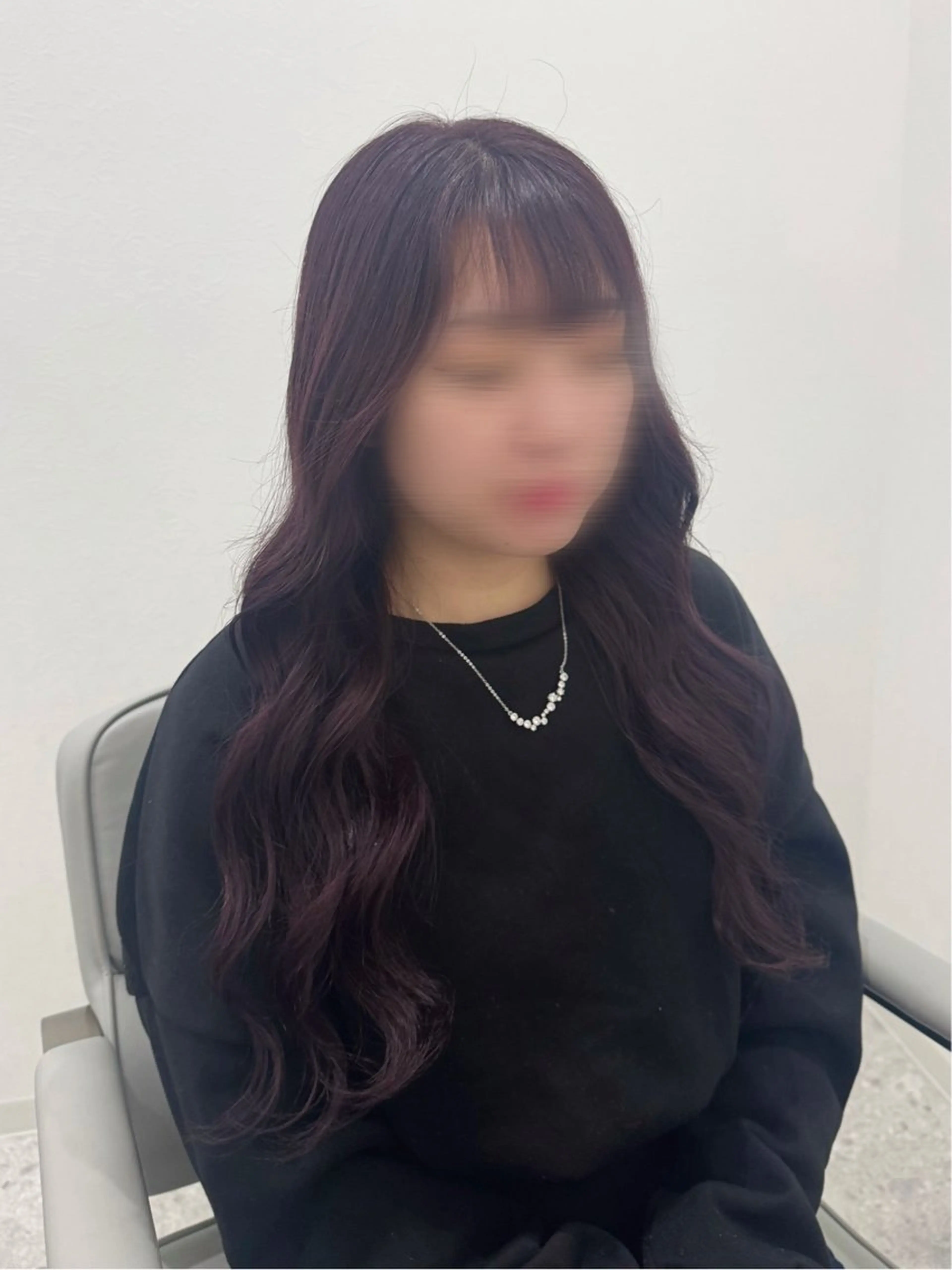 ロング カラー ラベンダーカラー カット ヘアカラー トリートメント 💎縮毛矯正/透明感 カラー💎椎葉みひろのヘアスタイル