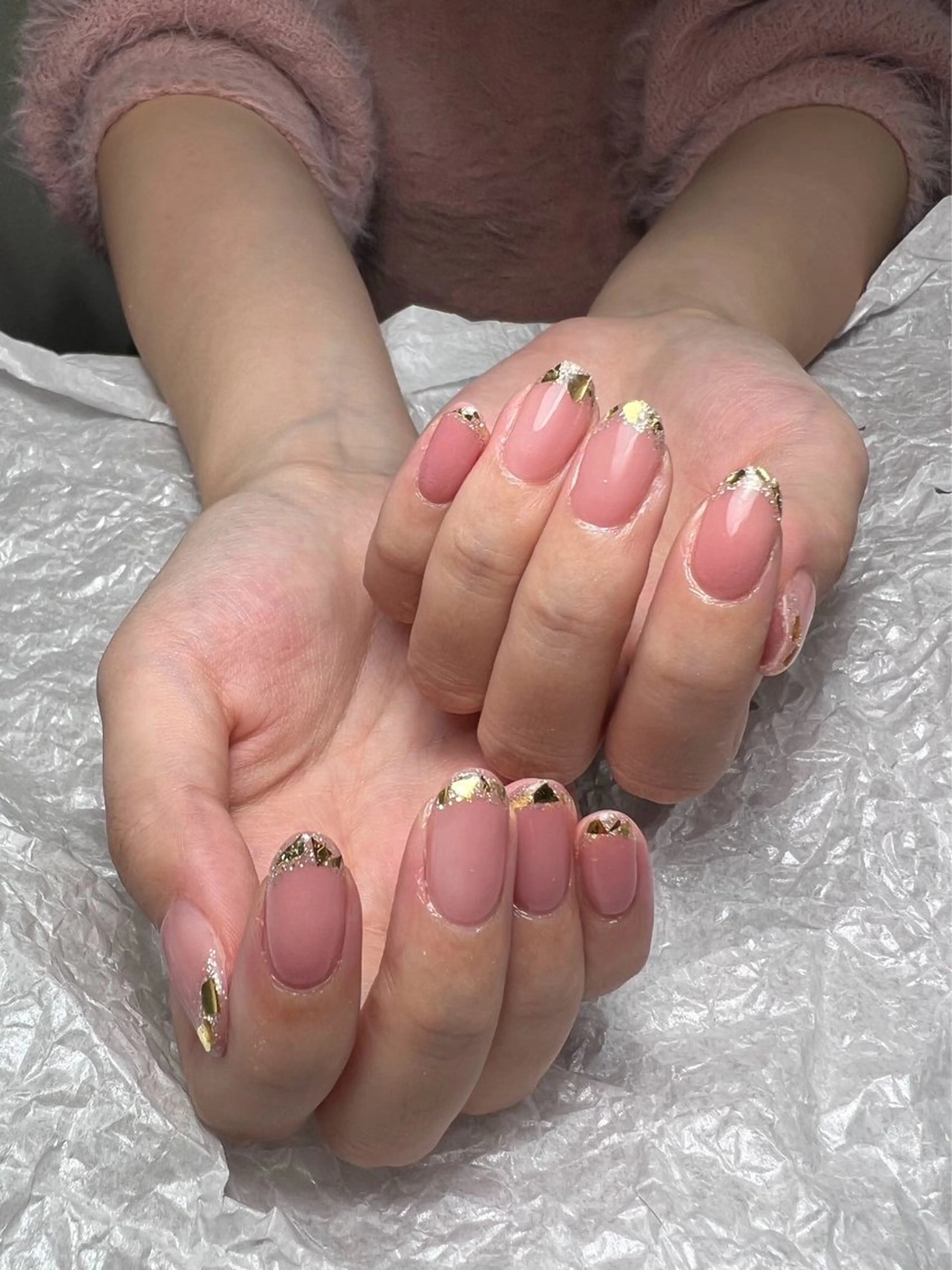 🔥【初回ソフトジェルオフ無料】 💫ガラスフレンチ🌟の写真