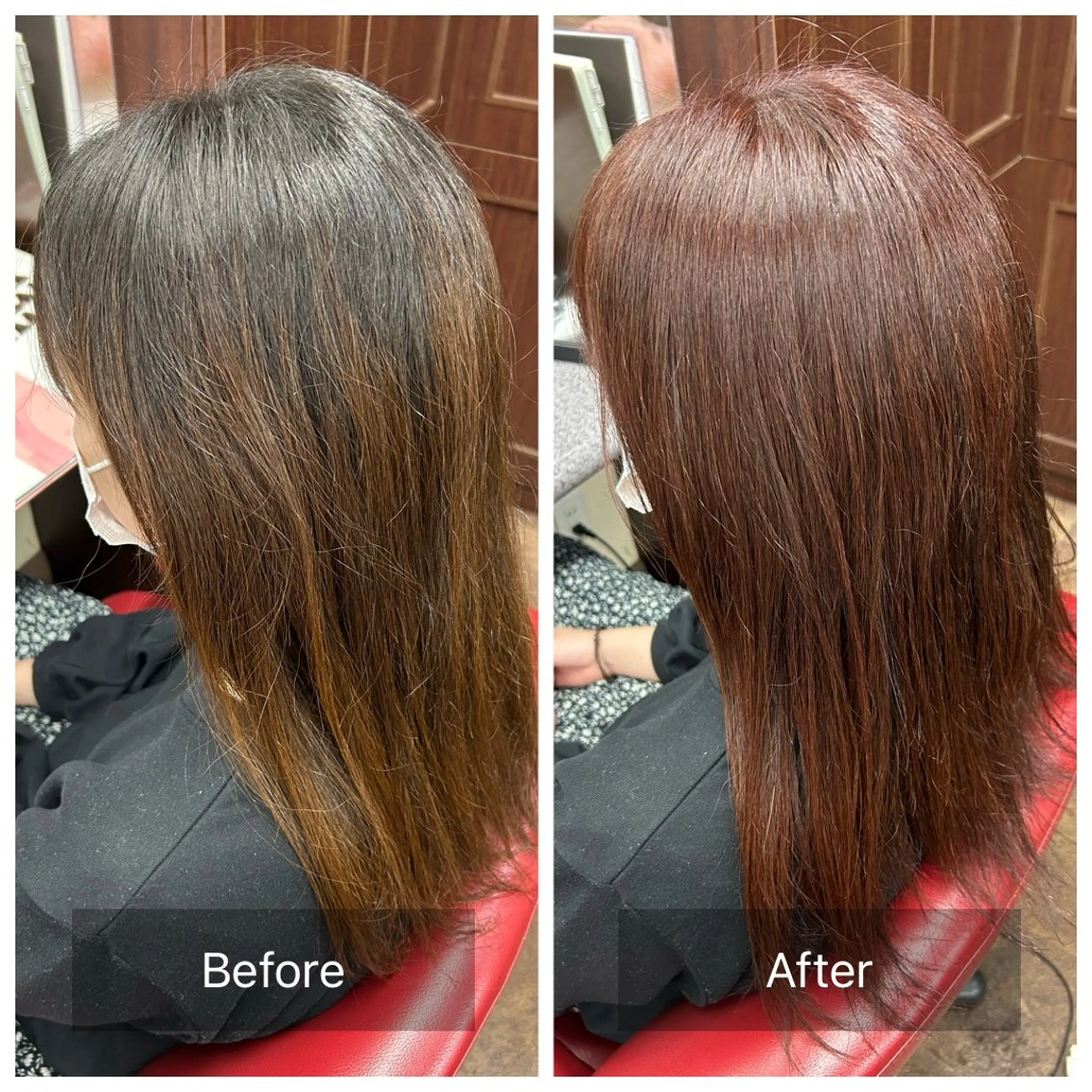 ロング カラー ピンクカラー 白幡 彩香のヘアスタイル