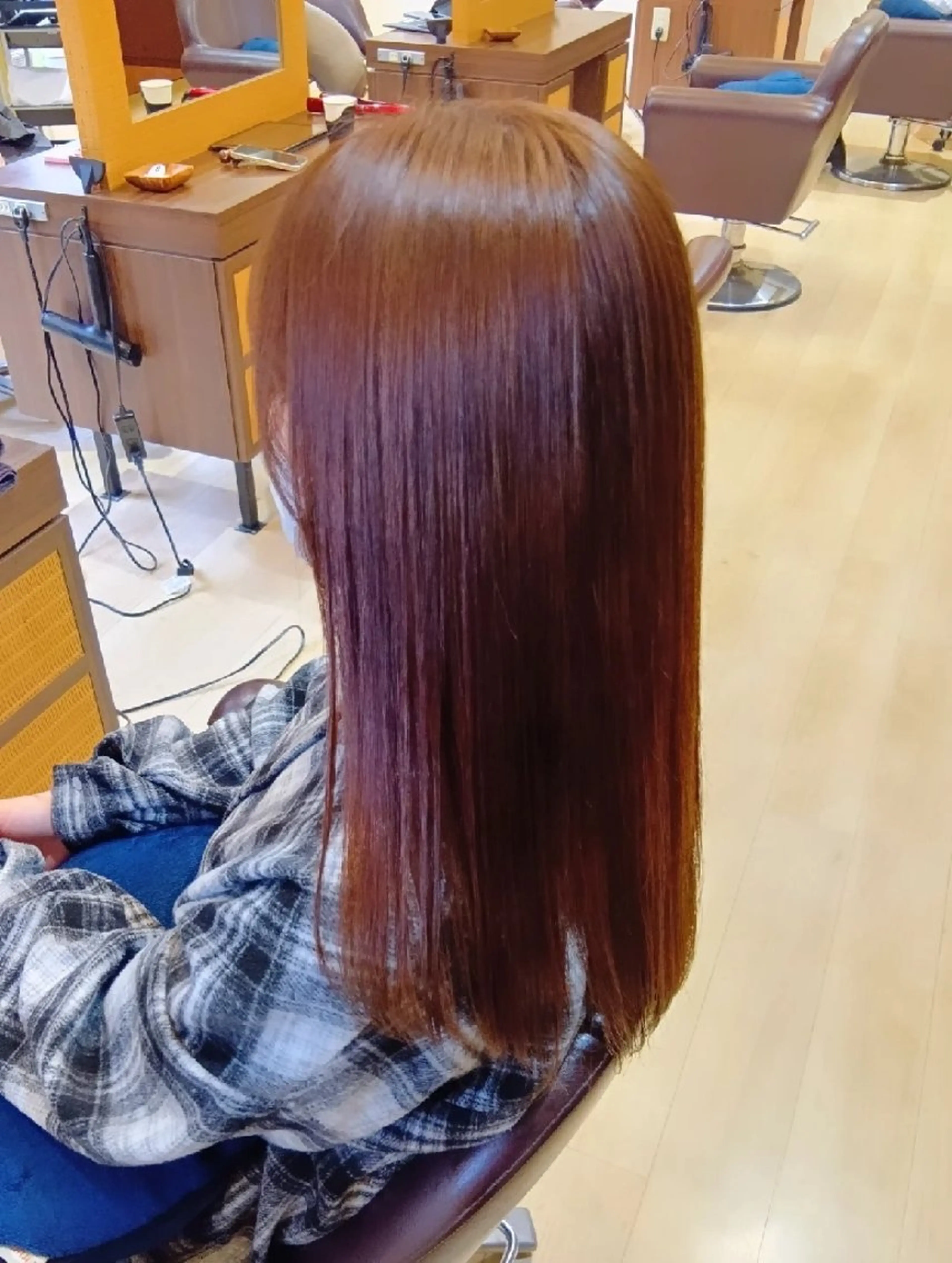 ロング カラー ブリーチ ブリーチなしカラー トリートメント ヘアカラー トリートメント 小林暢🌟Orque 髪質改善サロン🌙のヘアスタイル