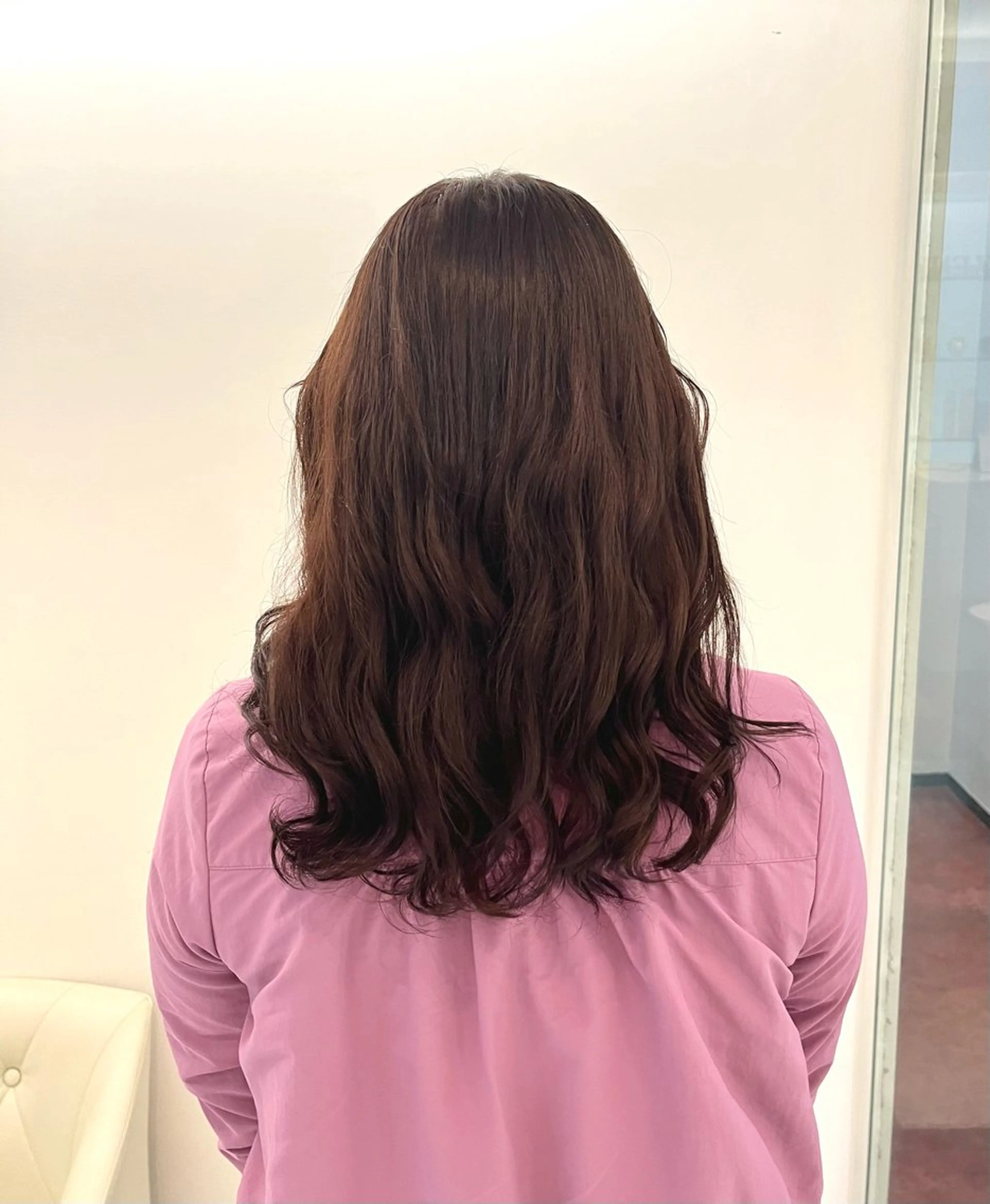 ロング 韓国風ヘア トリートメント カット パーマ トリートメント コテ巻き風パーマ 藤澤　知彌のヘアスタイル