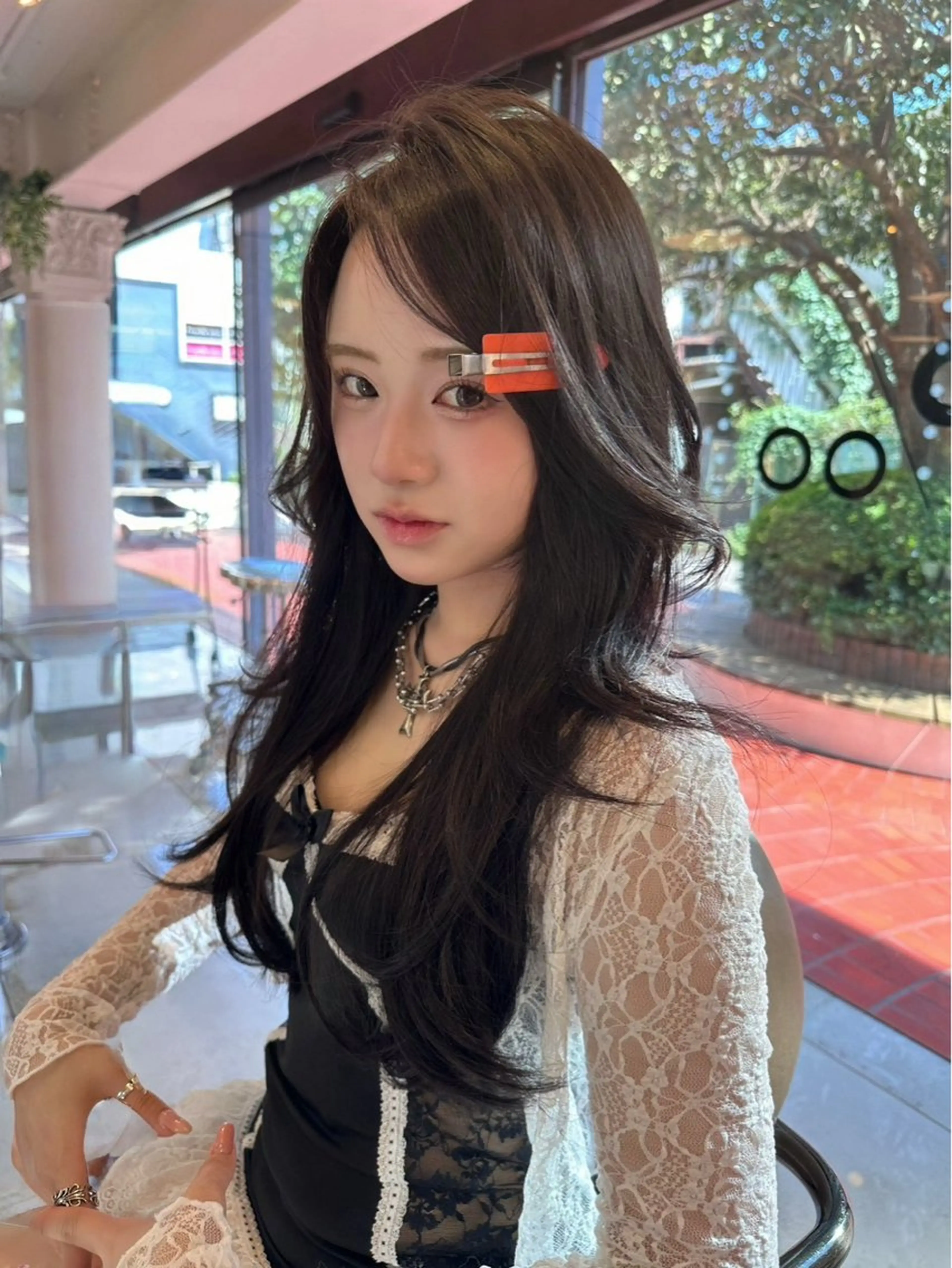 ミディアム カット ヘアカラー トリートメント ‎🤍髪質改善‎🤍 ‎ViVIE🤍のヘアスタイル