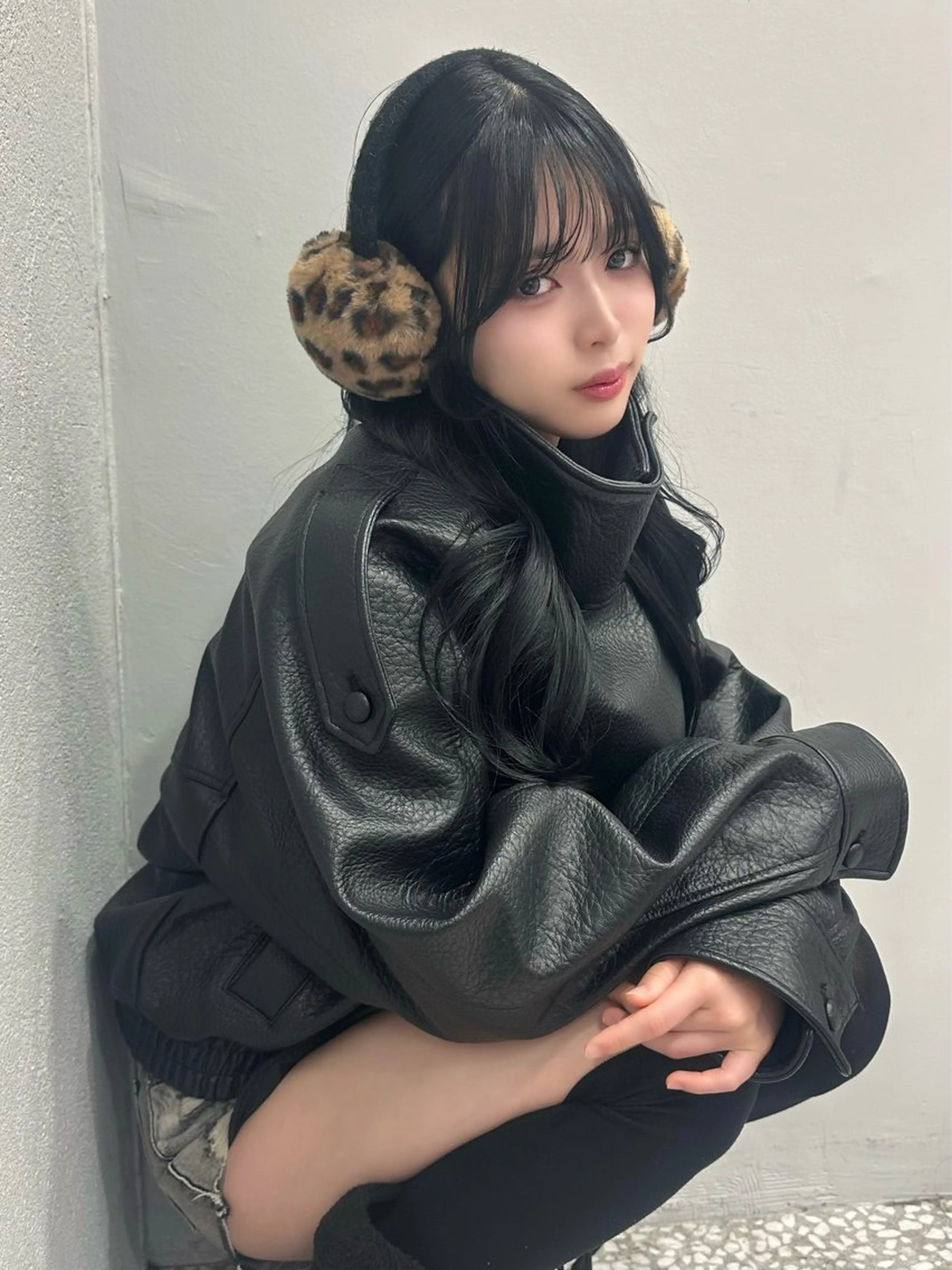 ロング 顔周りカット カット 𝑴𝑶𝑲𝑨渋谷 トレンド韓国ヘア🩷のヘアスタイル