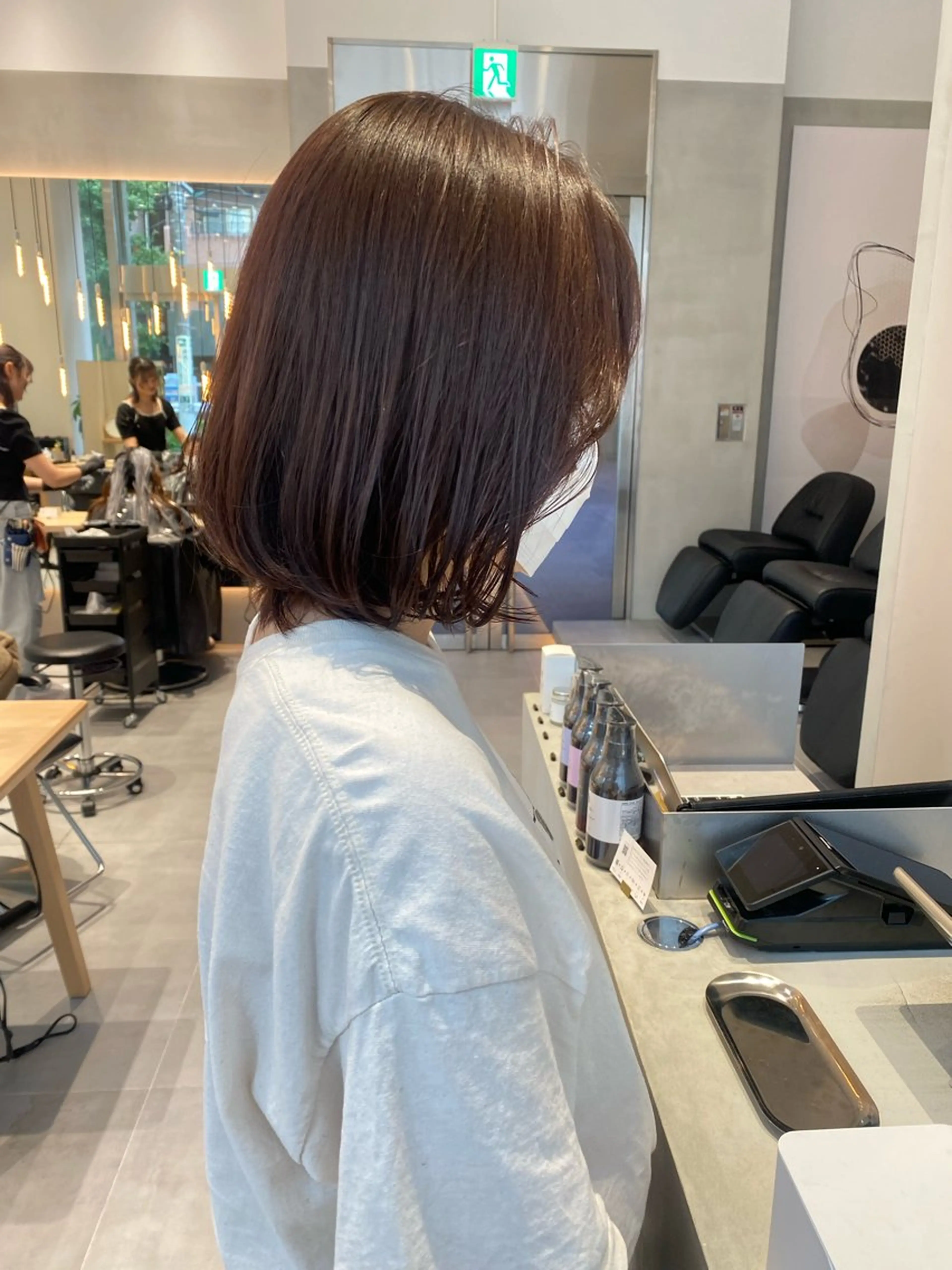 ミディアム カラー ミオ💎ショート カットモデル募集中のヘアスタイル