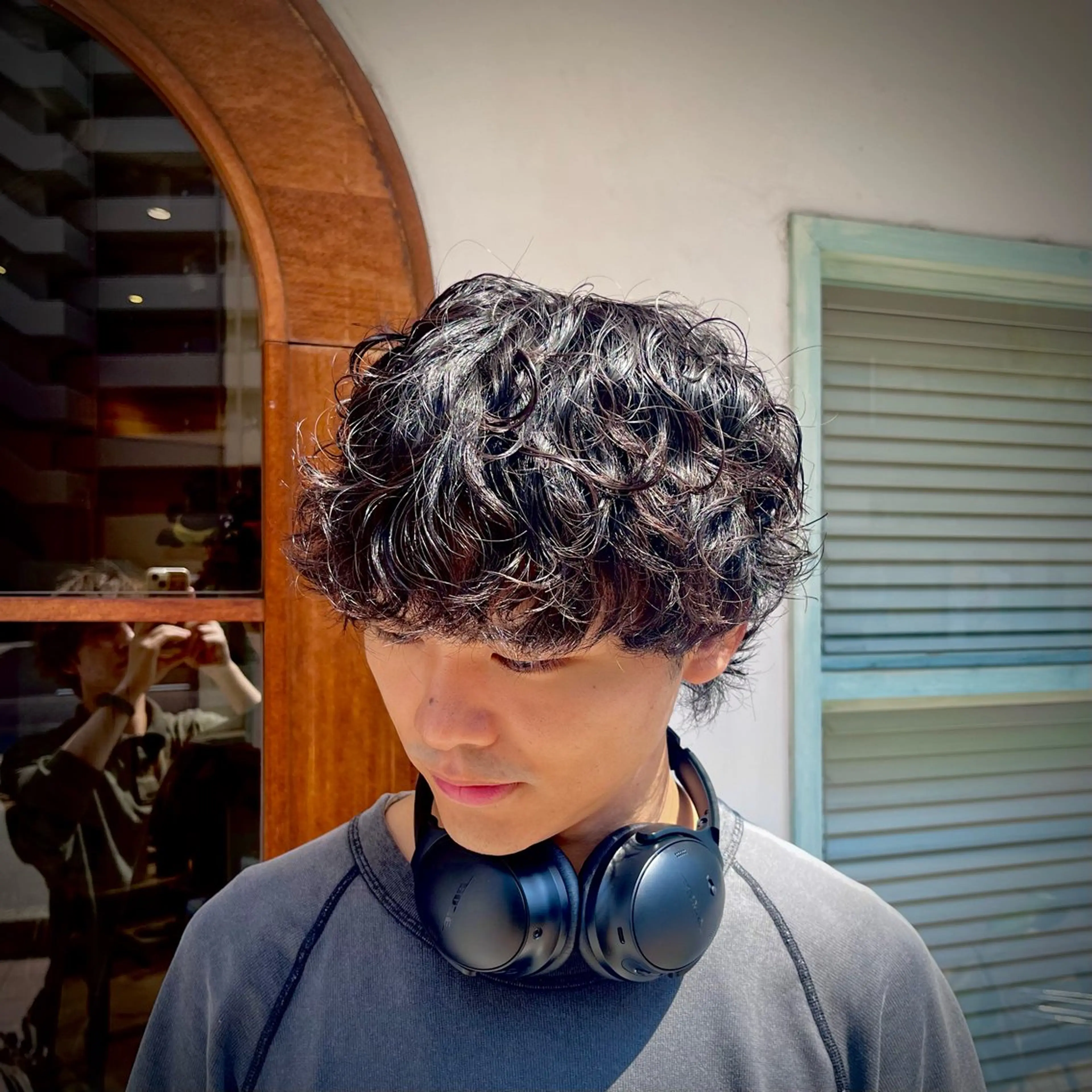 パーマ メンズ メンズパーマ 🟦メンズ特化🟦 たかしま　あさひのヘアスタイル