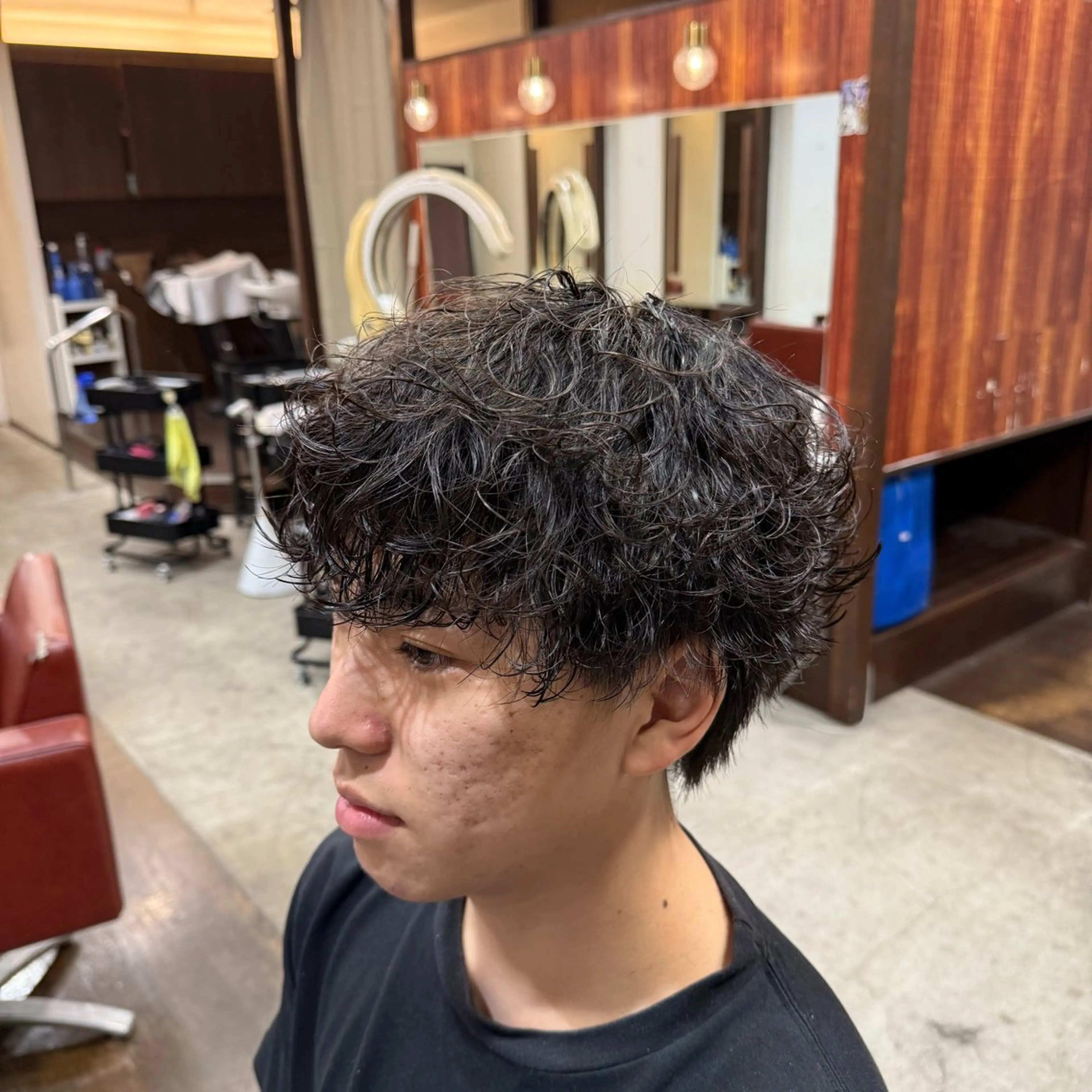 パーマ メンズ メンズパーマ 波巻きパーマ カット パーマ スペインカール/ サーフカール/RYUのヘアスタイル