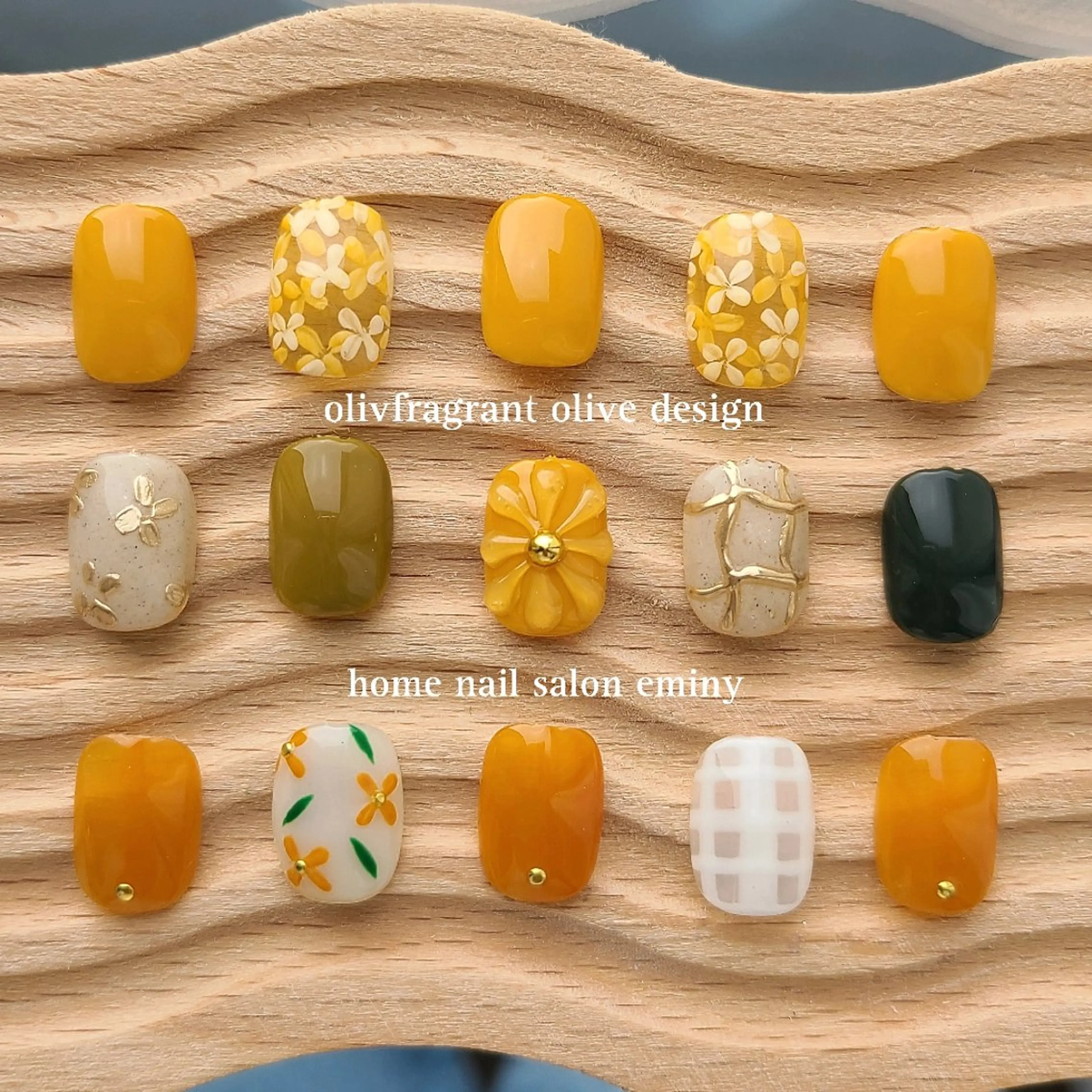 ネイル フラワーネイル 韓国ネイル ぷっくりネイル nail salon  eminyのネイルデザイン