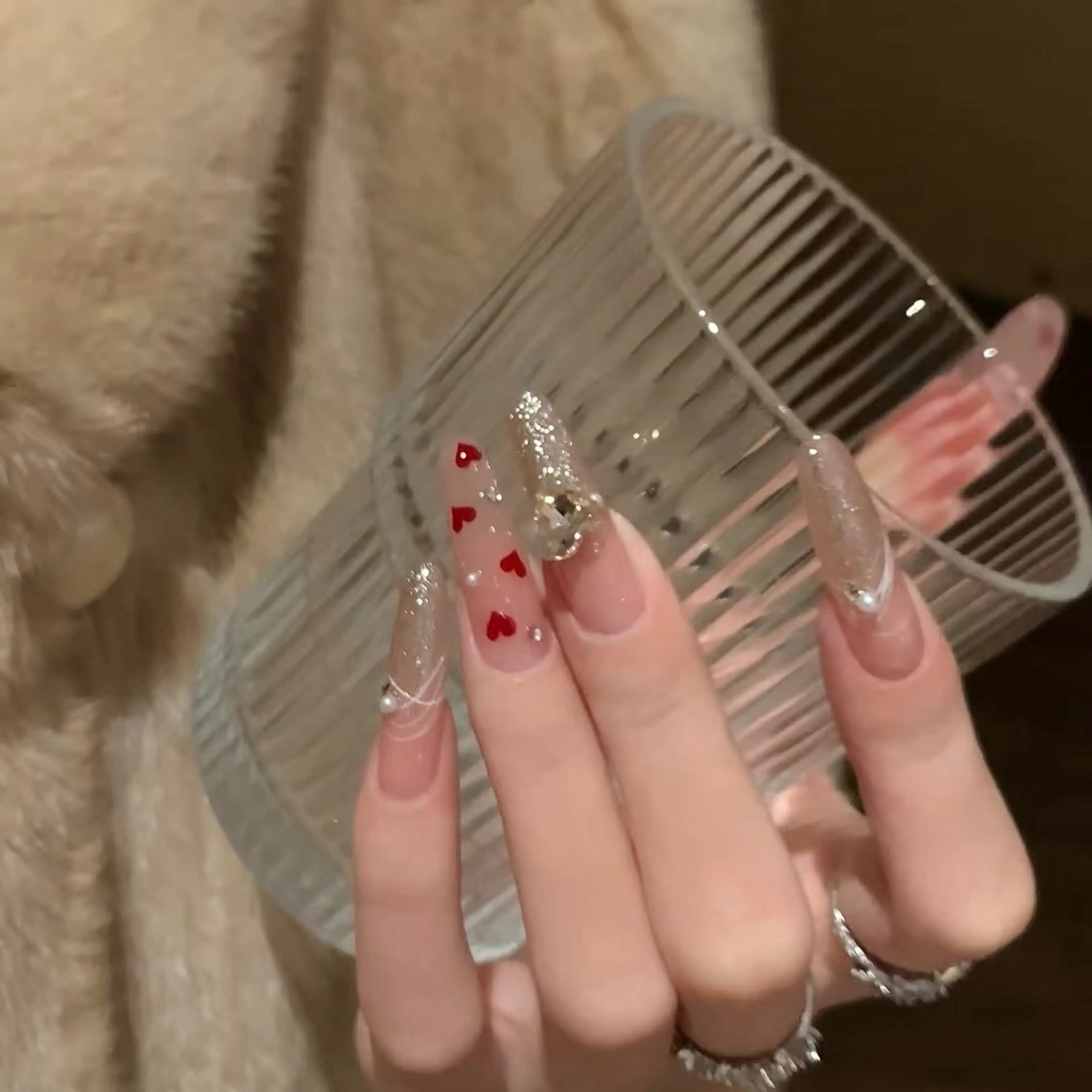 ネイル 成人式 ジェルネイル ネイルチップ ハンドネイル MoMoA Nail ネイル長さ出し専門店のネイルデザイン