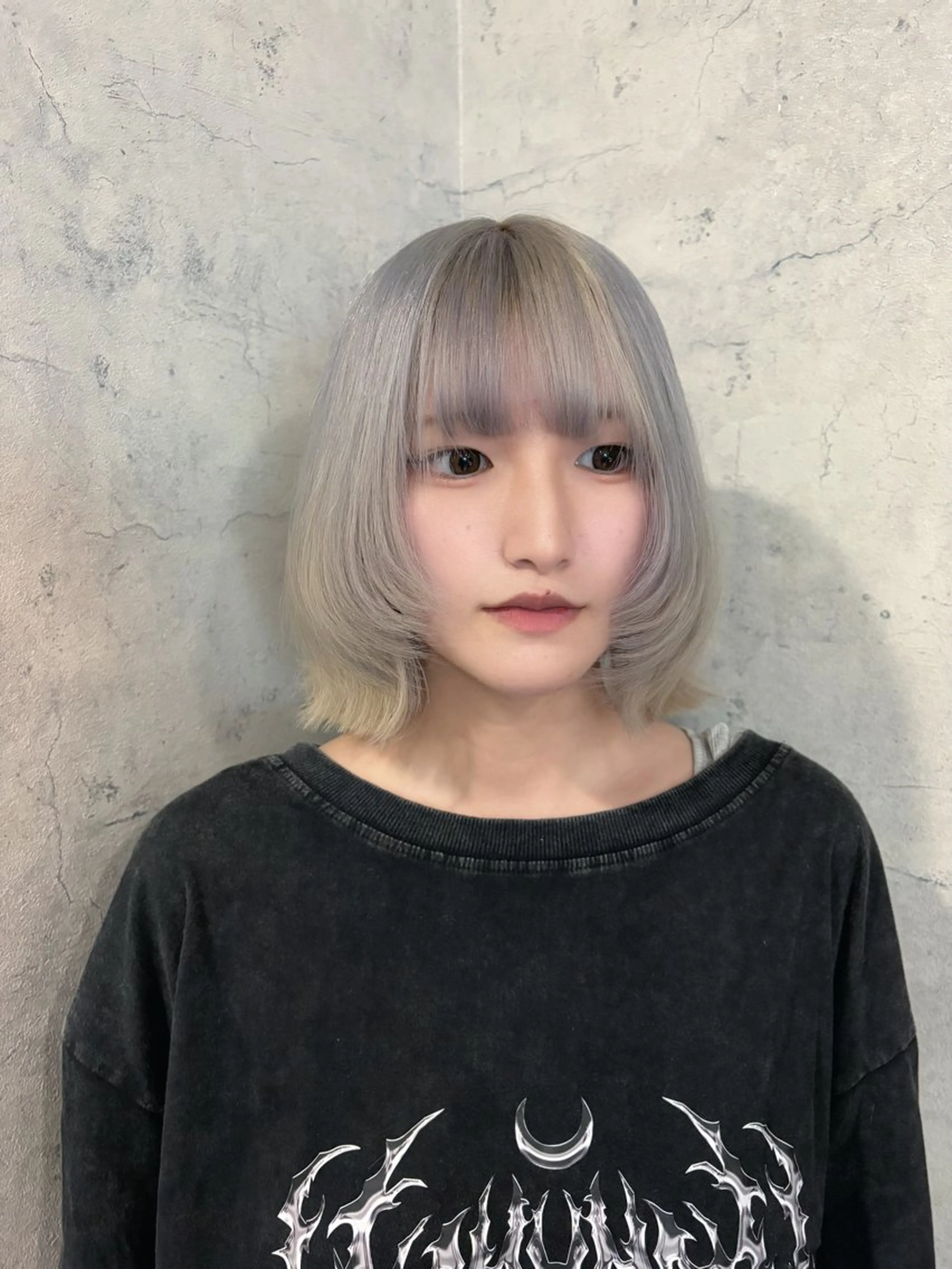 ミディアム ボブレイヤー ボブ レイヤーカット ヘアカラー パーソナルカラー 診断🍀マリンのヘアスタイル