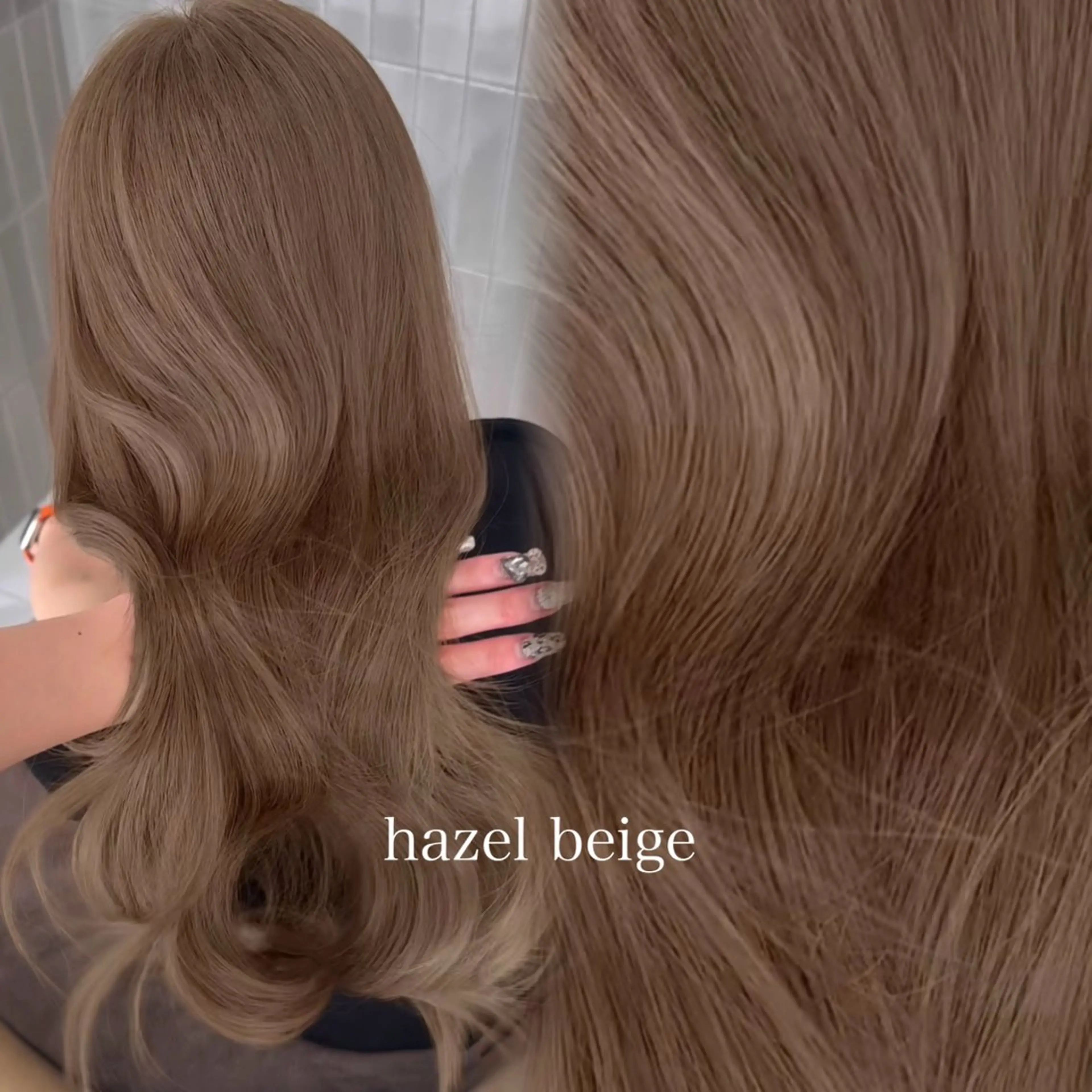 ロング カラー ヘアカラー トリートメント レイヤー/ブリなしW 美玖のヘアスタイル