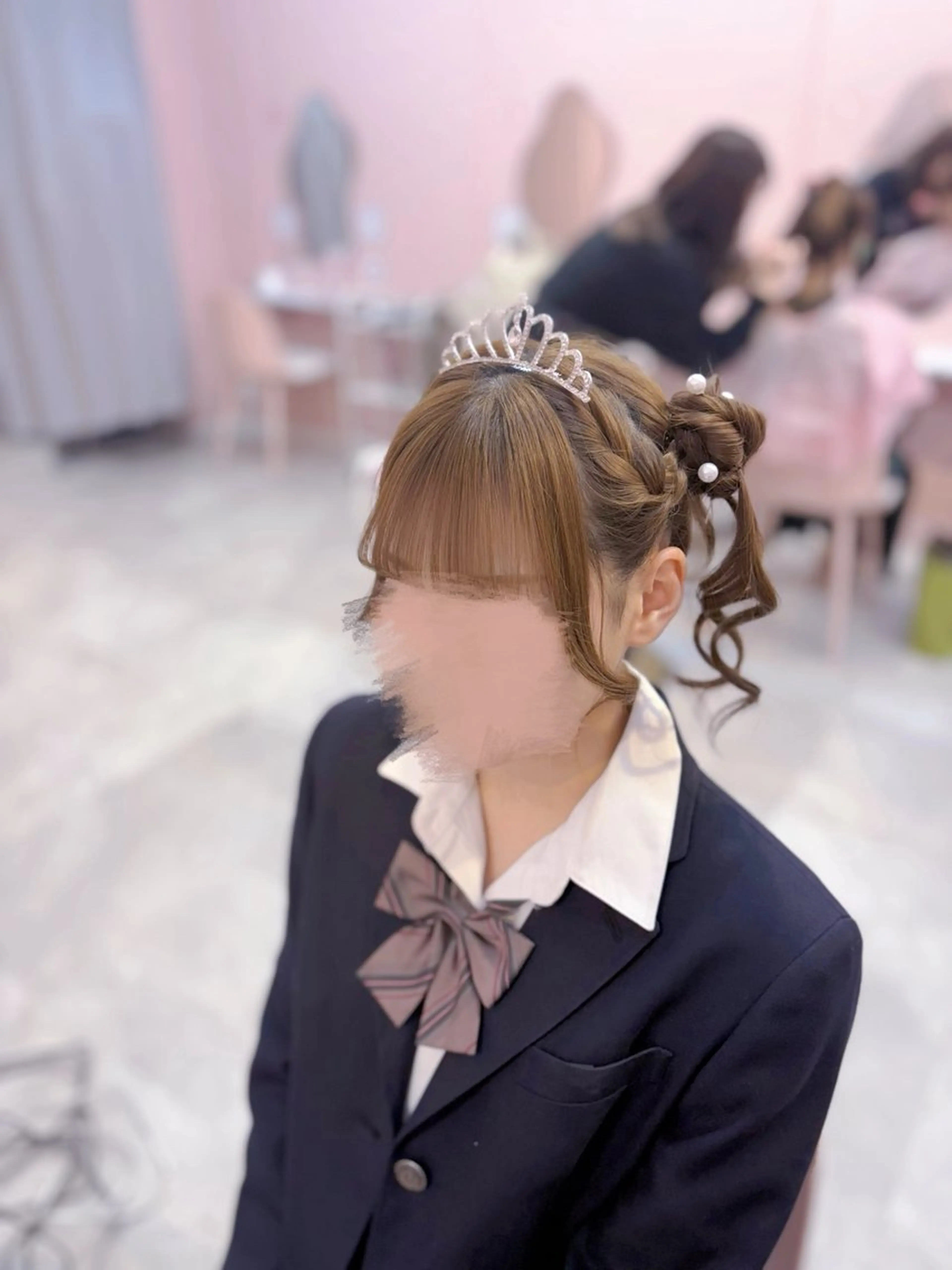 ミディアム ヘアセット LARME ヘアメ りほのヘアスタイル